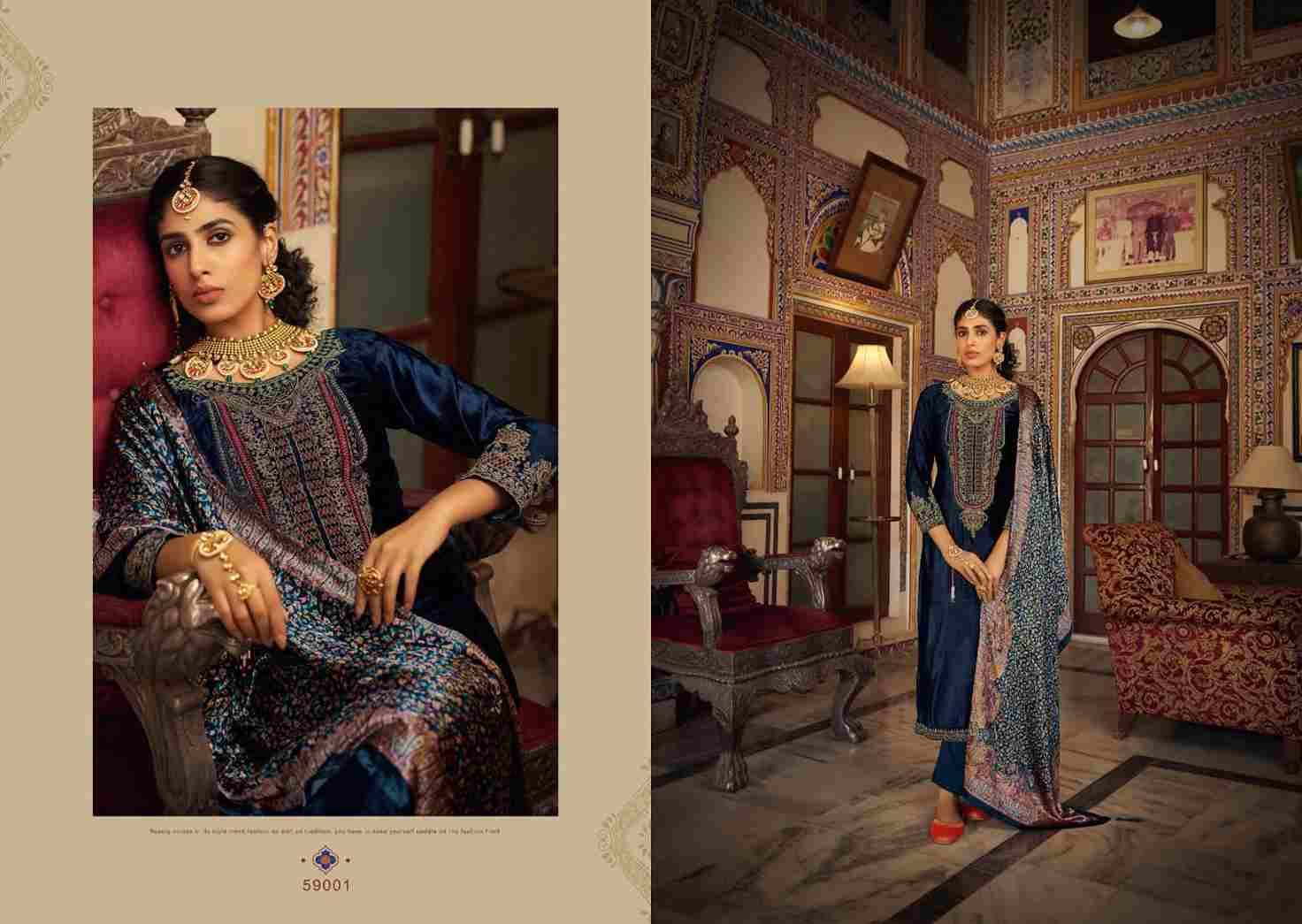 Guzaarish By Nishant Fashion 59001 To 59006 Series Beautiful Festive Suits Stylish Fancy Colorful Party Wear & Occasional Wear Viscose Velvet Embroidered Dresses At Wholesale Price