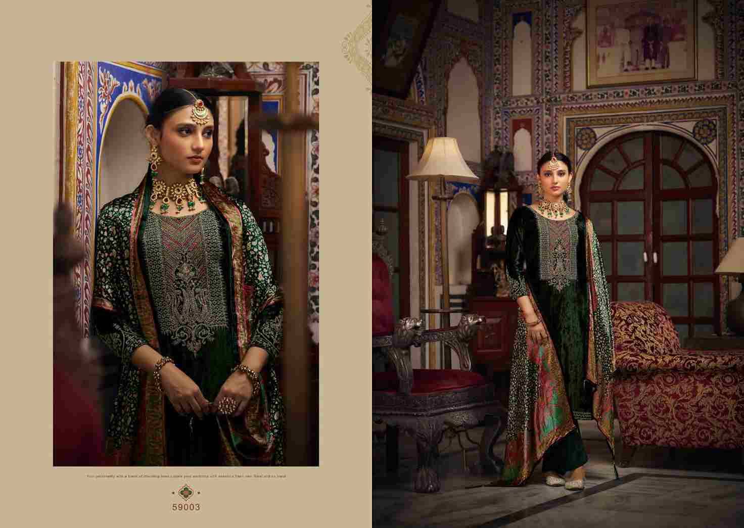 Guzaarish By Nishant Fashion 59001 To 59006 Series Beautiful Festive Suits Stylish Fancy Colorful Party Wear & Occasional Wear Viscose Velvet Embroidered Dresses At Wholesale Price