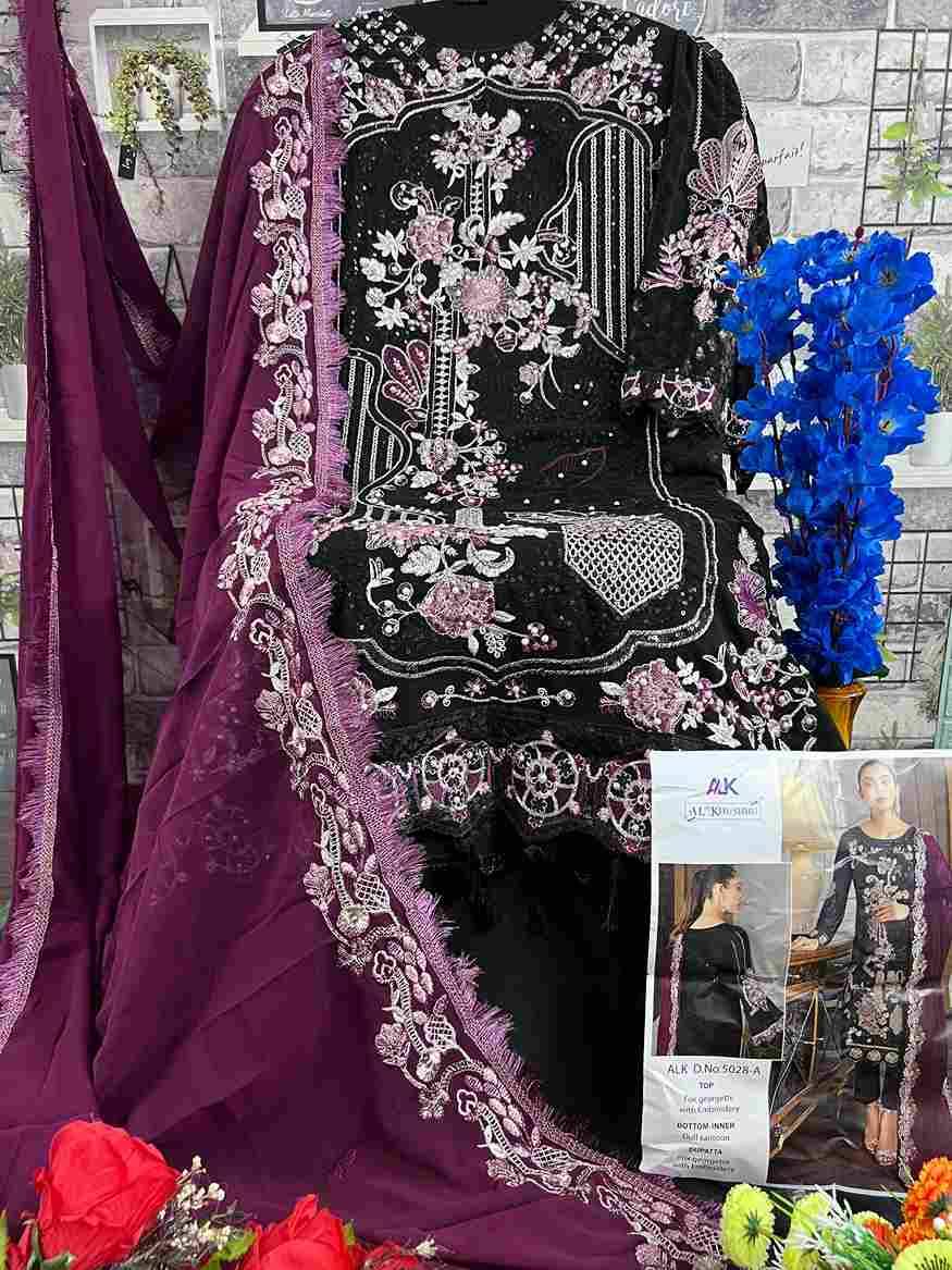 Aadab Vol-2 By Al Khushbu 5028-A To 5028-D Series Designer Pakistani Suits Beautiful Stylish Fancy Colorful Party Wear & Occasional Wear Faux Georgette With Embroidery Dresses At Wholesale Price
