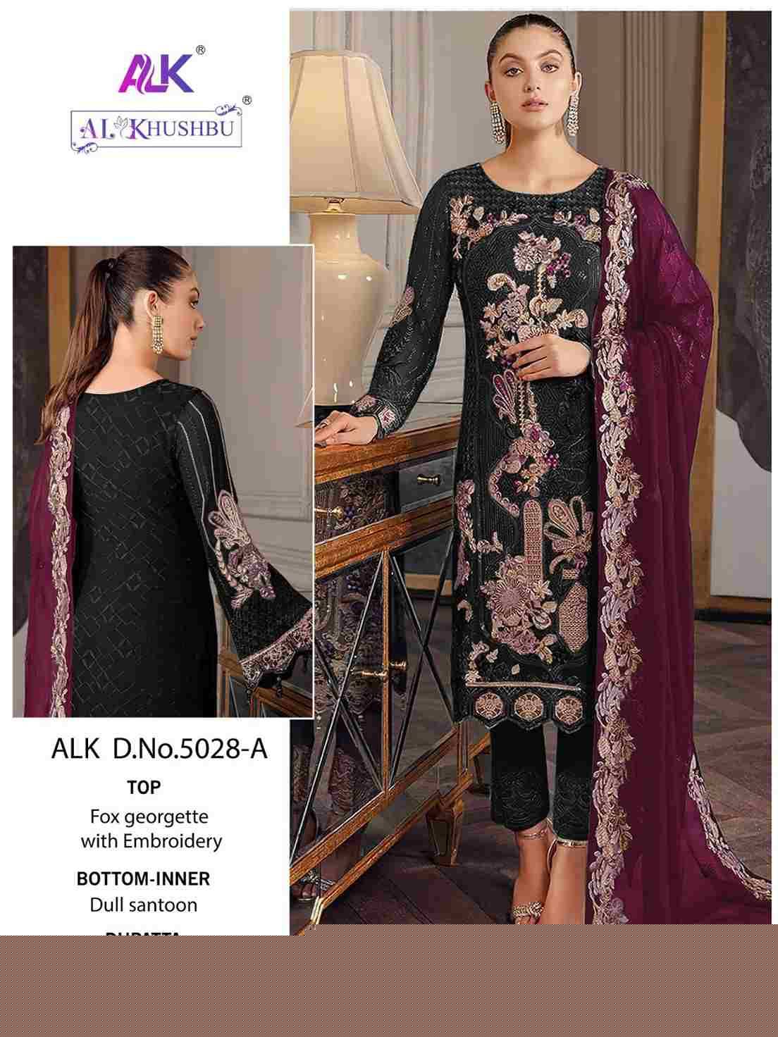Aadab Vol-2 By Al Khushbu 5028-A To 5028-D Series Designer Pakistani Suits Beautiful Stylish Fancy Colorful Party Wear & Occasional Wear Faux Georgette With Embroidery Dresses At Wholesale Price