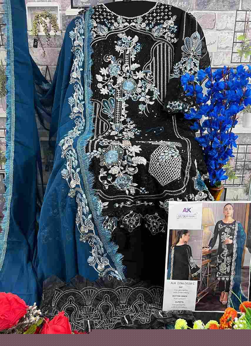 Aadab Vol-2 By Al Khushbu 5028-A To 5028-D Series Designer Pakistani Suits Beautiful Stylish Fancy Colorful Party Wear & Occasional Wear Faux Georgette With Embroidery Dresses At Wholesale Price