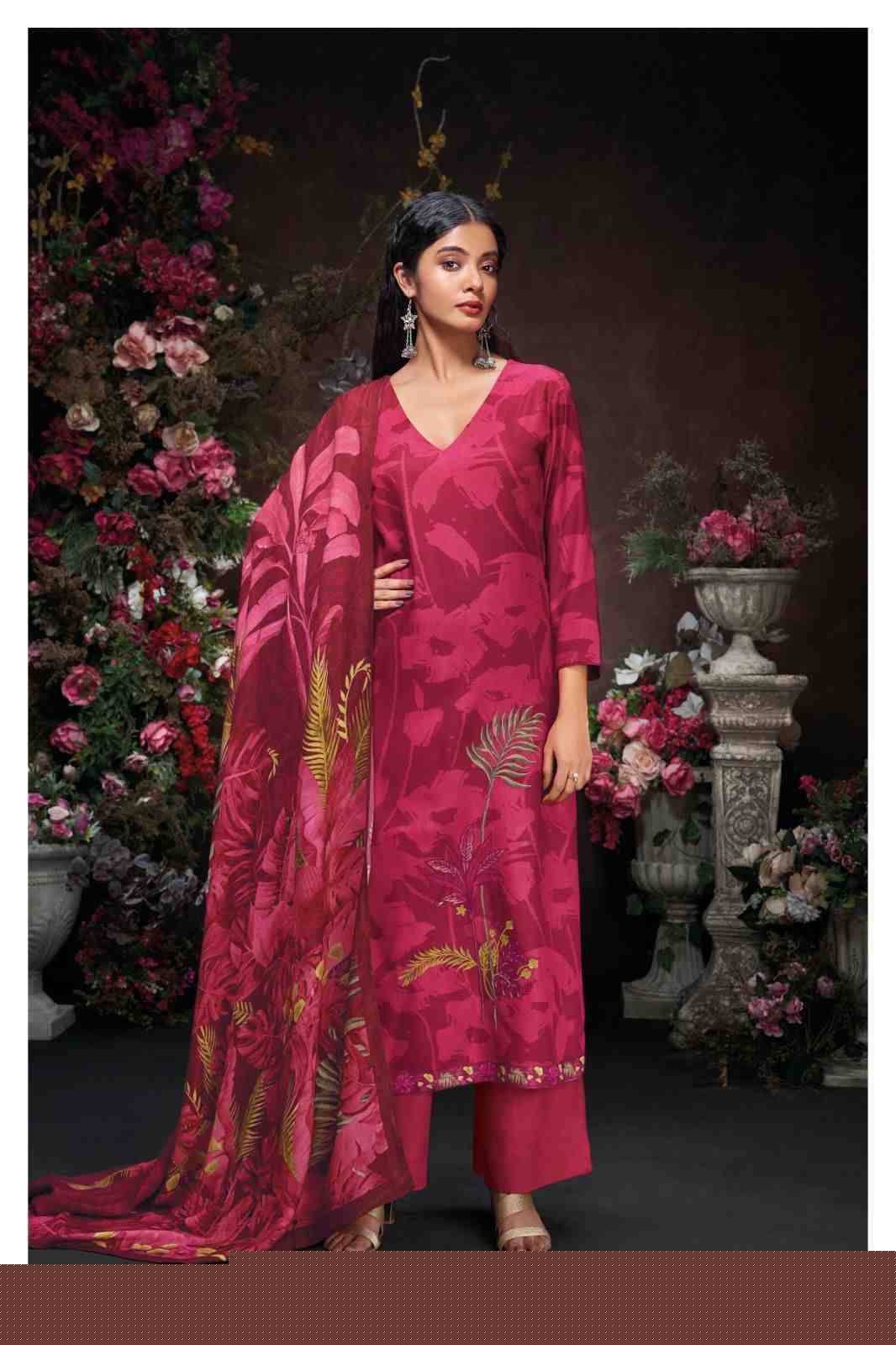 Wylla-2010 By Ganga Fashion 2028-A To 2028-D Series Designer Festive Suits Beautiful Stylish Fancy Colorful Party Wear & Occasional Wear Pure Pashmina Print With Work Dresses At Wholesale Price