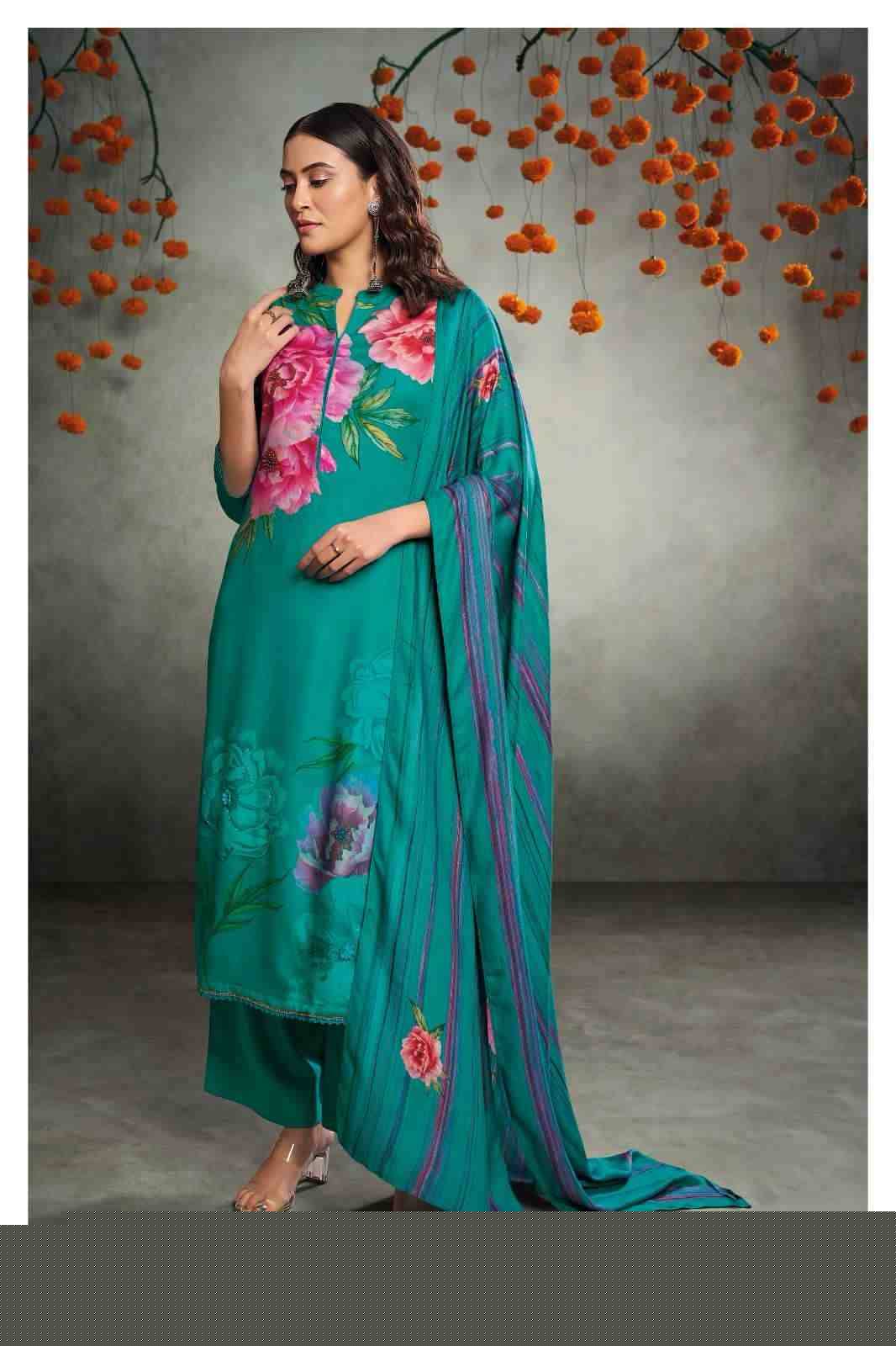 Sadhya-2036 By Ganga Fashion 2036-A To 2036-D Series Beautiful Festive Suits Stylish Fancy Colorful Party Wear & Occasional Wear Premium Pashmin Print With Embroidered Dresses At Wholesale Price