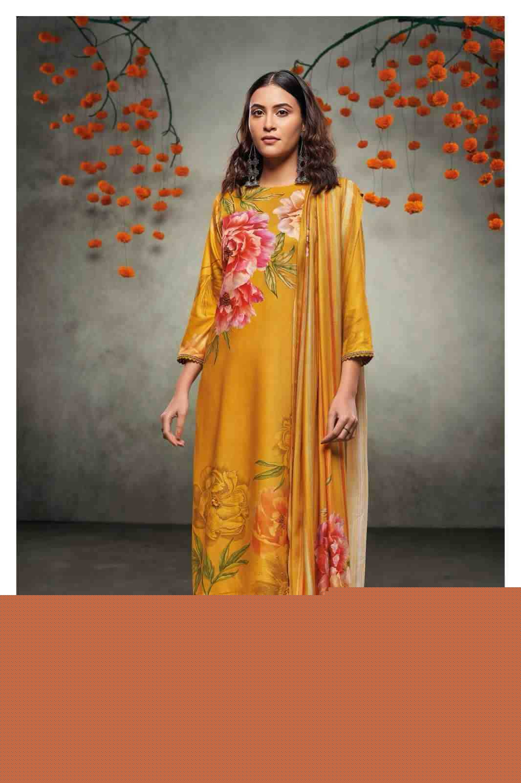 Sadhya-2036 By Ganga Fashion 2036-A To 2036-D Series Beautiful Festive Suits Stylish Fancy Colorful Party Wear & Occasional Wear Premium Pashmin Print With Embroidered Dresses At Wholesale Price