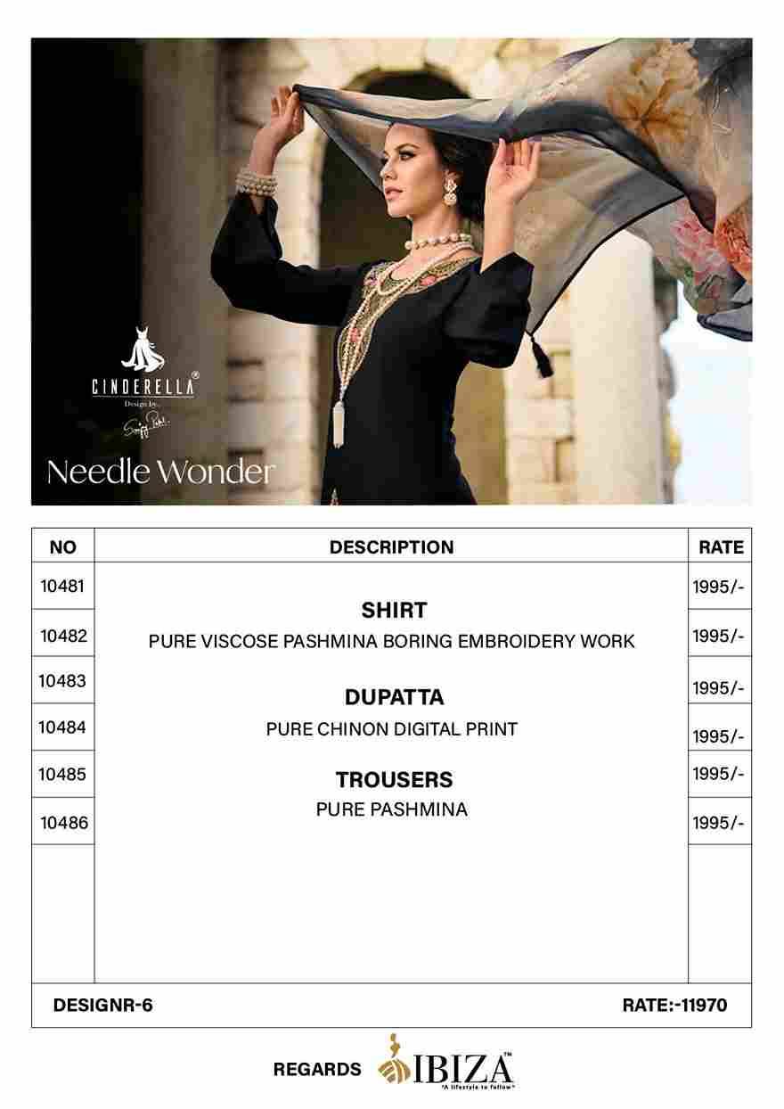 Needle Wonder By Cinderella 10481 To 10486 Series Beautiful Festive Suits Stylish Fancy Colorful Party Wear & Occasional Wear Premium Viscose Pashmin Print With Embroidered Dresses At Wholesale Price
