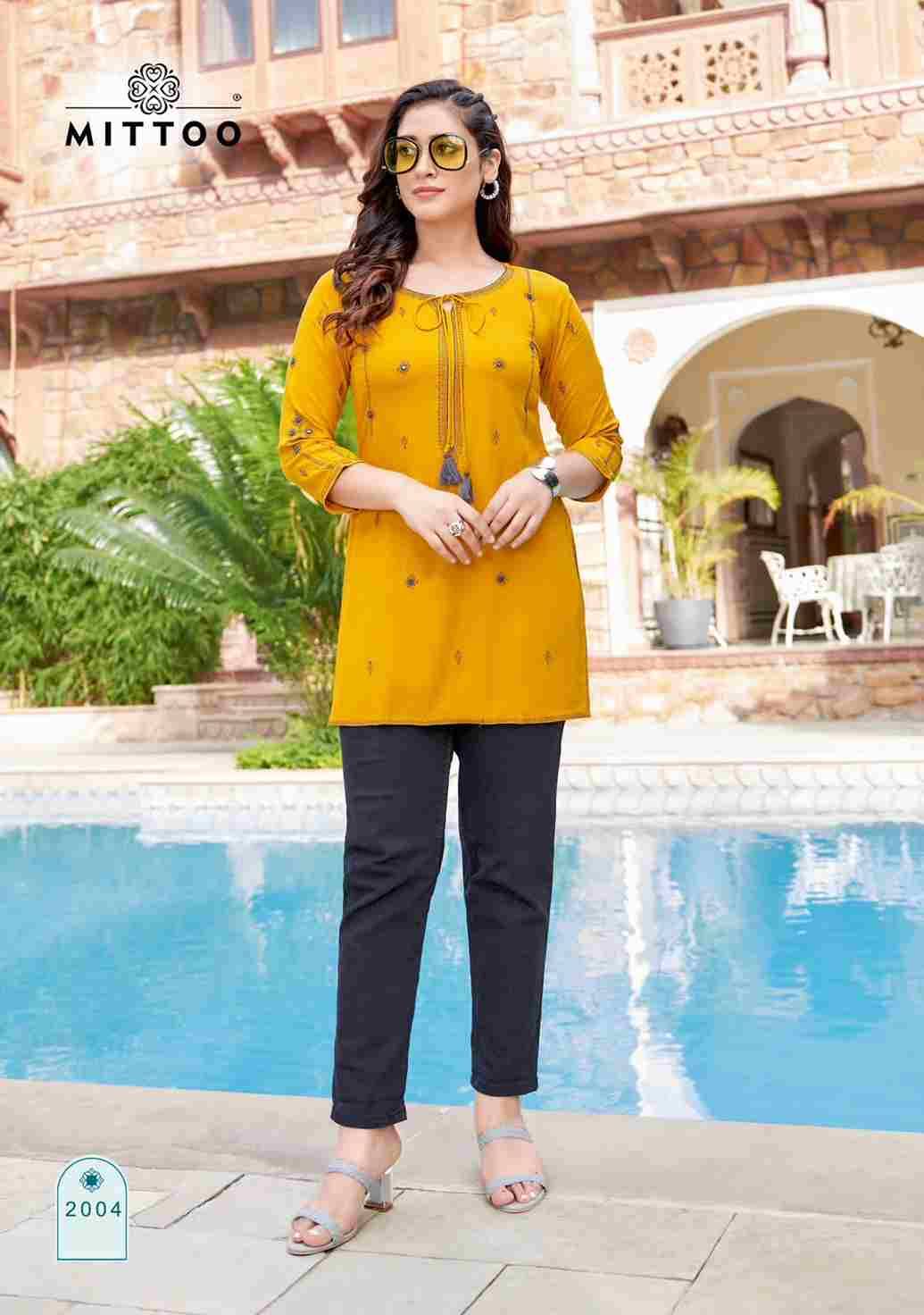 Softy By Mittoo 2001 To 2006 Series Designer Stylish Fancy Colorful Beautiful Party Wear & Ethnic Wear Collection Rayon Embroidery Tops At Wholesale Price