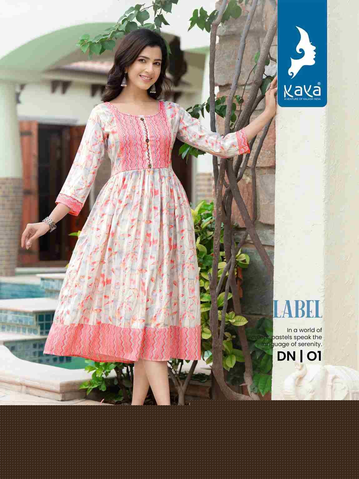 Label By Kaya 01 To 08 Series Designer Stylish Fancy Colorful Beautiful Party Wear & Ethnic Wear Collection Rayon Print Kurtis At Wholesale Price