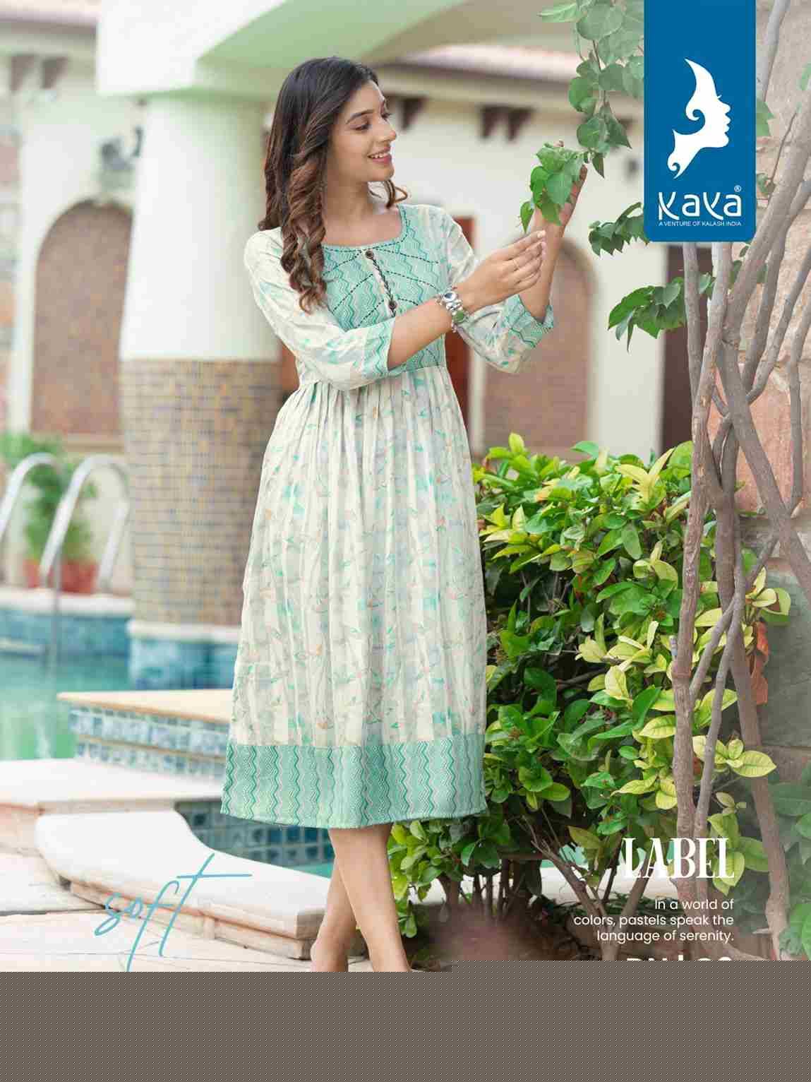 Label By Kaya 01 To 08 Series Designer Stylish Fancy Colorful Beautiful Party Wear & Ethnic Wear Collection Rayon Print Kurtis At Wholesale Price
