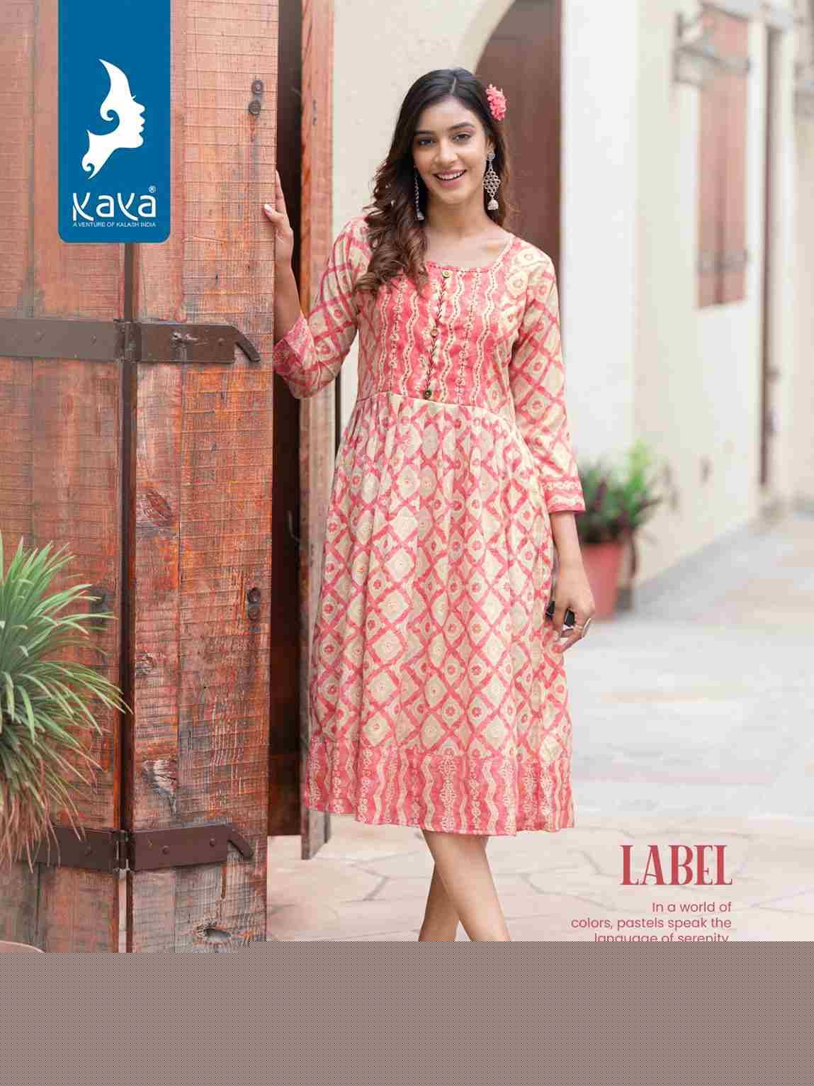 Label By Kaya 01 To 08 Series Designer Stylish Fancy Colorful Beautiful Party Wear & Ethnic Wear Collection Rayon Print Kurtis At Wholesale Price