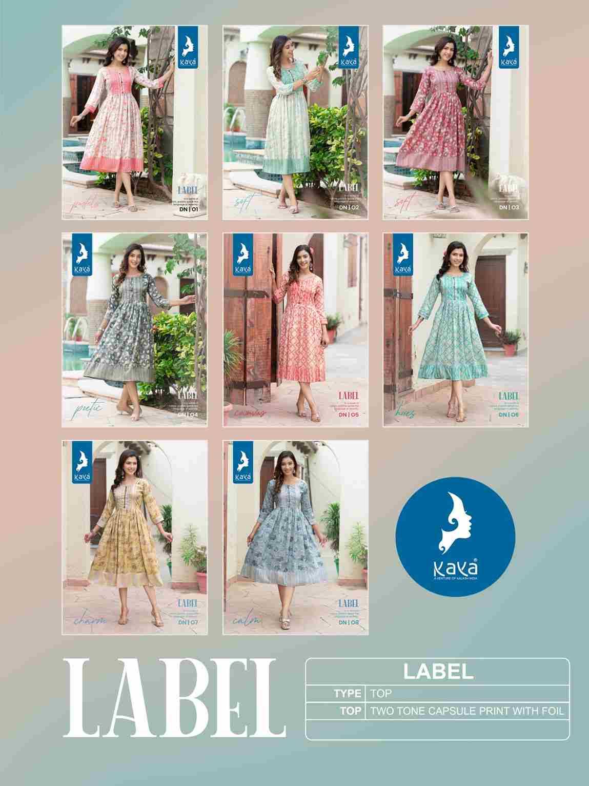 Label By Kaya 01 To 08 Series Designer Stylish Fancy Colorful Beautiful Party Wear & Ethnic Wear Collection Rayon Print Kurtis At Wholesale Price
