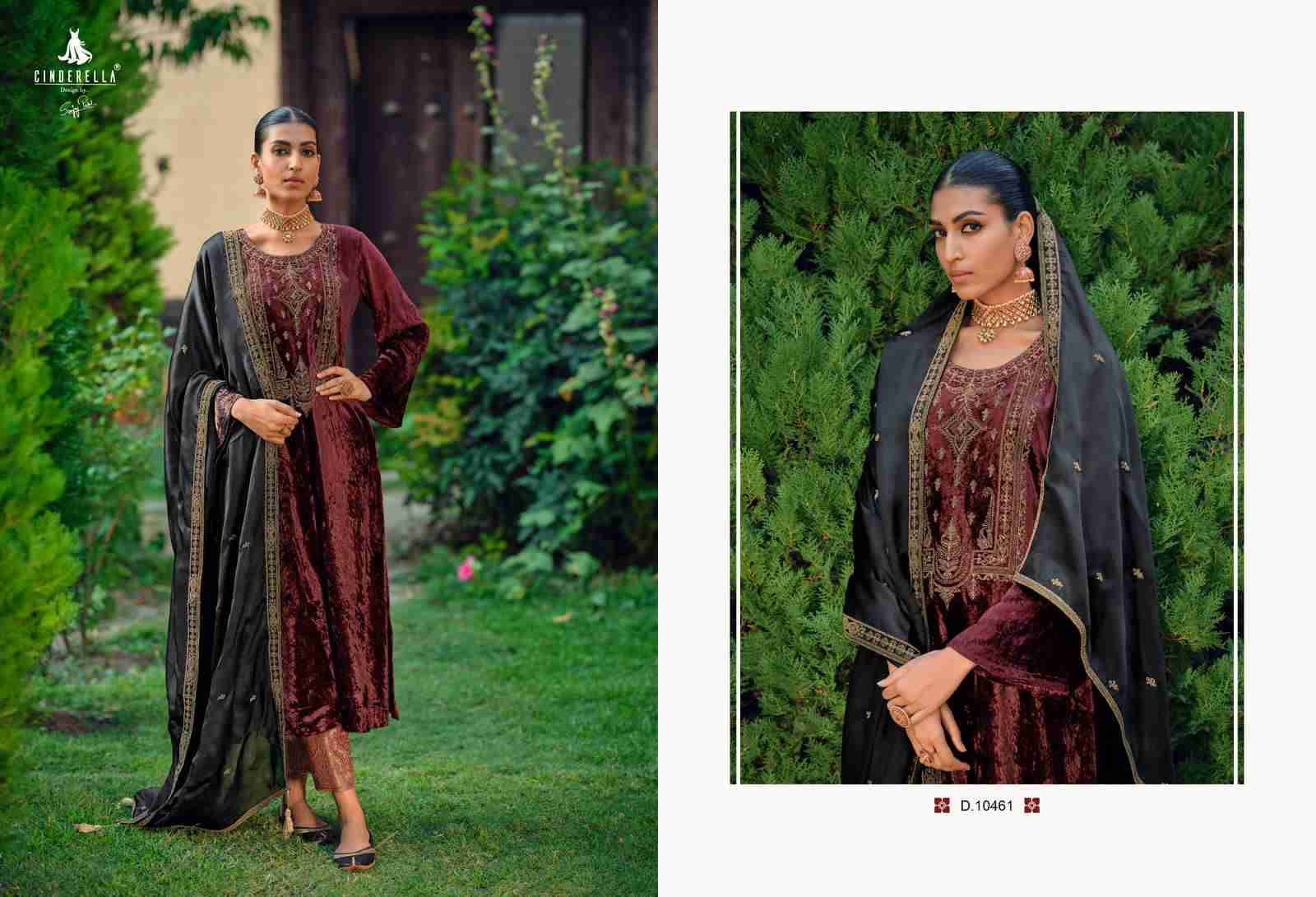 Calista By Cinderella 10461 To 10468 Series Beautiful Stylish Festive Suits Fancy Colorful Casual Wear & Ethnic Wear & Ready To Wear Pure Viscose Velvet Dresses At Wholesale Price