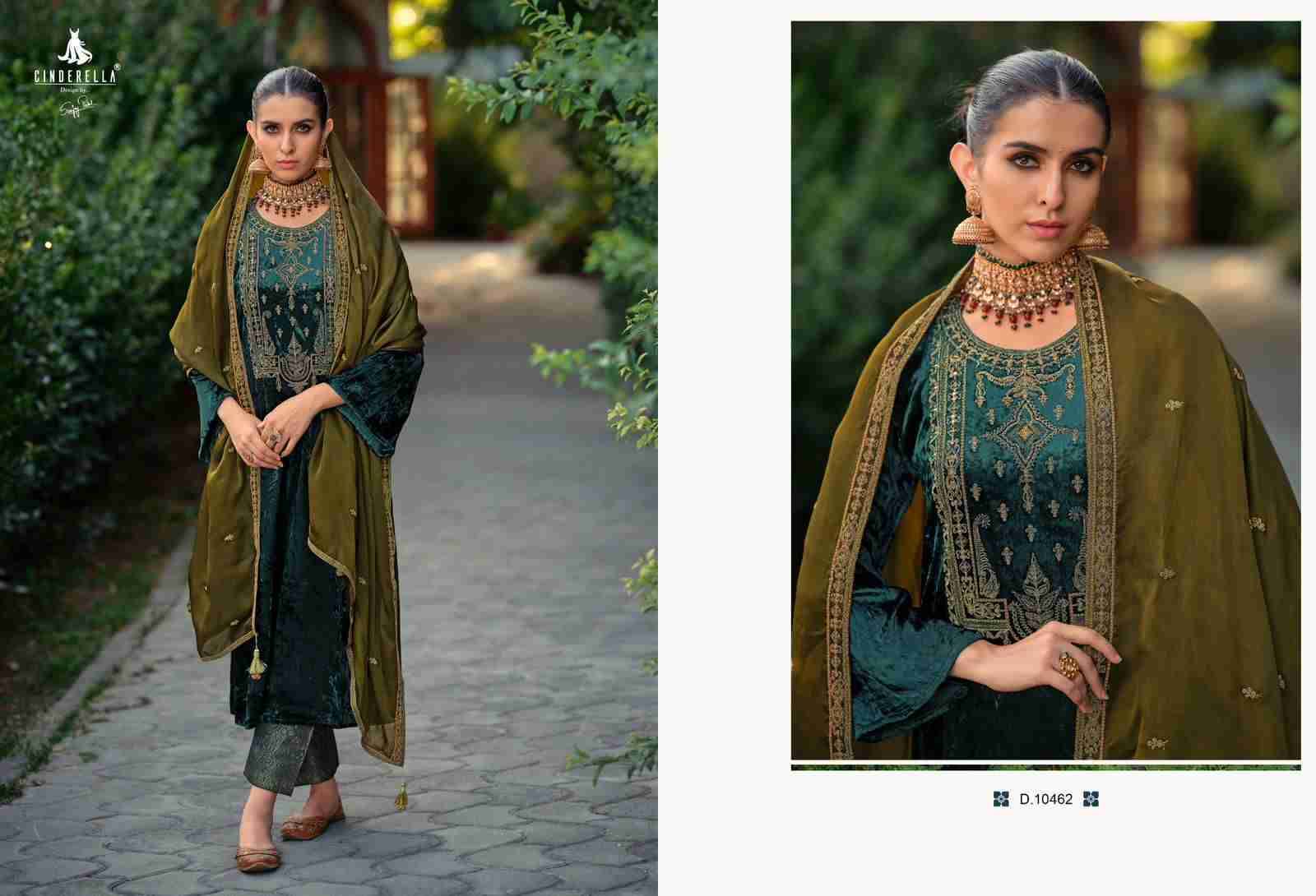 Calista By Cinderella 10461 To 10468 Series Beautiful Stylish Festive Suits Fancy Colorful Casual Wear & Ethnic Wear & Ready To Wear Pure Viscose Velvet Dresses At Wholesale Price