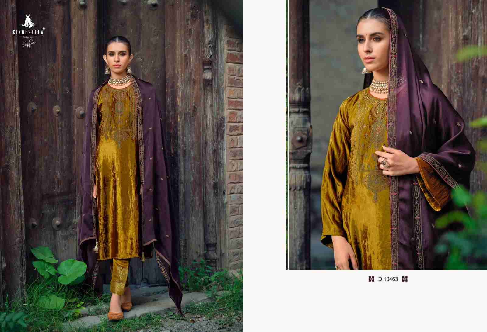 Calista By Cinderella 10461 To 10468 Series Beautiful Stylish Festive Suits Fancy Colorful Casual Wear & Ethnic Wear & Ready To Wear Pure Viscose Velvet Dresses At Wholesale Price