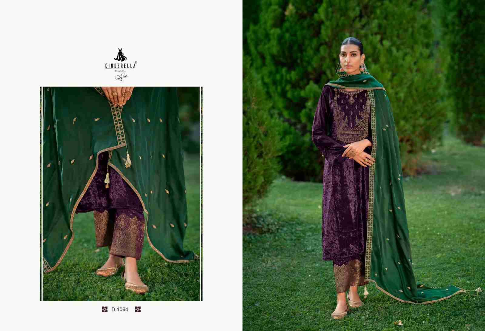 Calista By Cinderella 10461 To 10468 Series Beautiful Stylish Festive Suits Fancy Colorful Casual Wear & Ethnic Wear & Ready To Wear Pure Viscose Velvet Dresses At Wholesale Price