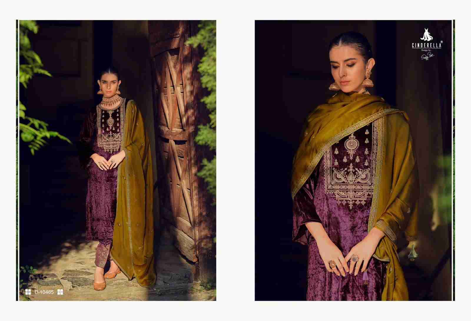 Calista By Cinderella 10461 To 10468 Series Beautiful Stylish Festive Suits Fancy Colorful Casual Wear & Ethnic Wear & Ready To Wear Pure Viscose Velvet Dresses At Wholesale Price