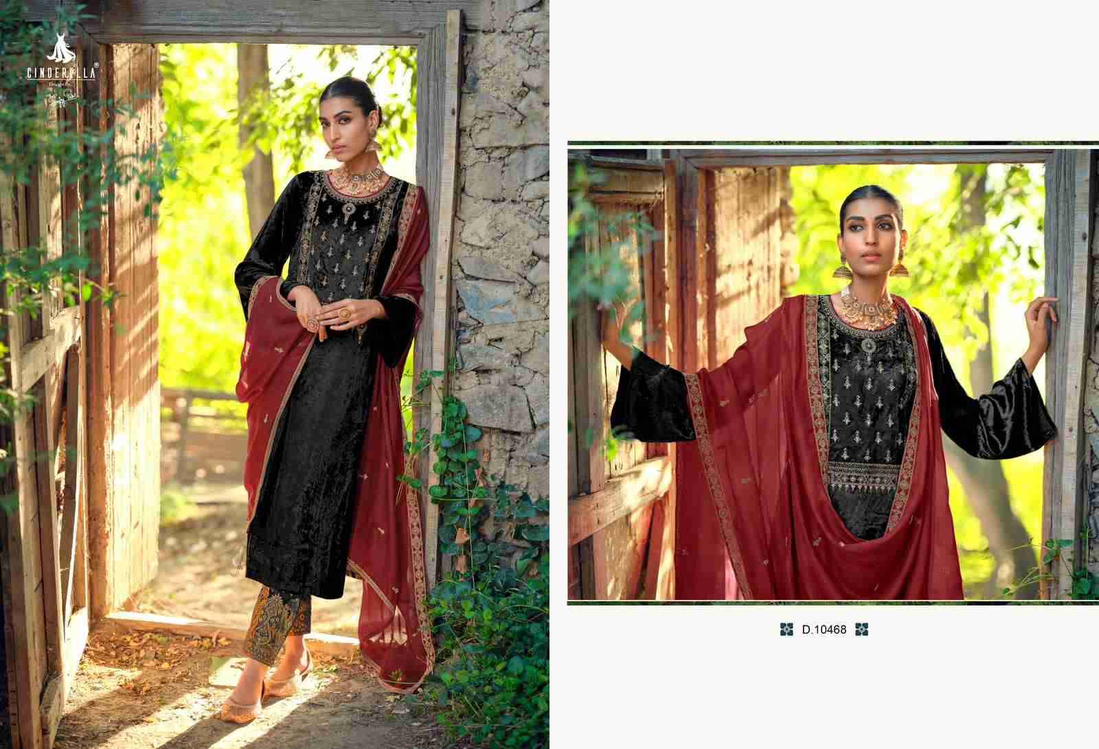 Calista By Cinderella 10461 To 10468 Series Beautiful Stylish Festive Suits Fancy Colorful Casual Wear & Ethnic Wear & Ready To Wear Pure Viscose Velvet Dresses At Wholesale Price