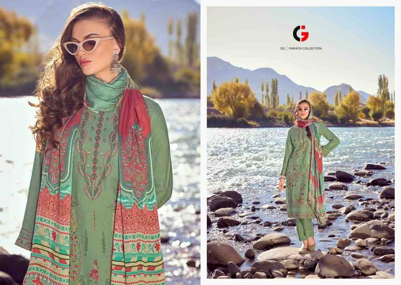 Rezam By Gull Jee 301 To 306 Series Beautiful Festive Suits Stylish Fancy Colorful Party Wear & Occasional Wear Viscose Pashmina Embroidered Dresses At Wholesale Price