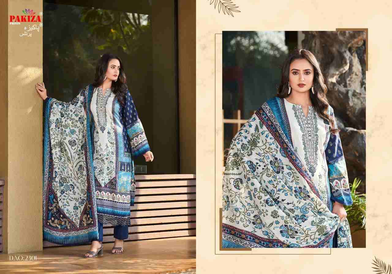 Zara Zikra Vol-23 By Pakiza Prints 2301 To 2310 Series Beautiful Festive Suits Colorful Stylish Fancy Casual Wear & Ethnic Wear Lawn Cotton Digital Printed Dresses At Wholesale Price