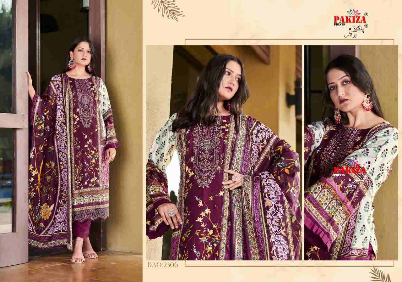 Zara Zikra Vol-23 By Pakiza Prints 2301 To 2310 Series Beautiful Festive Suits Colorful Stylish Fancy Casual Wear & Ethnic Wear Lawn Cotton Digital Printed Dresses At Wholesale Price