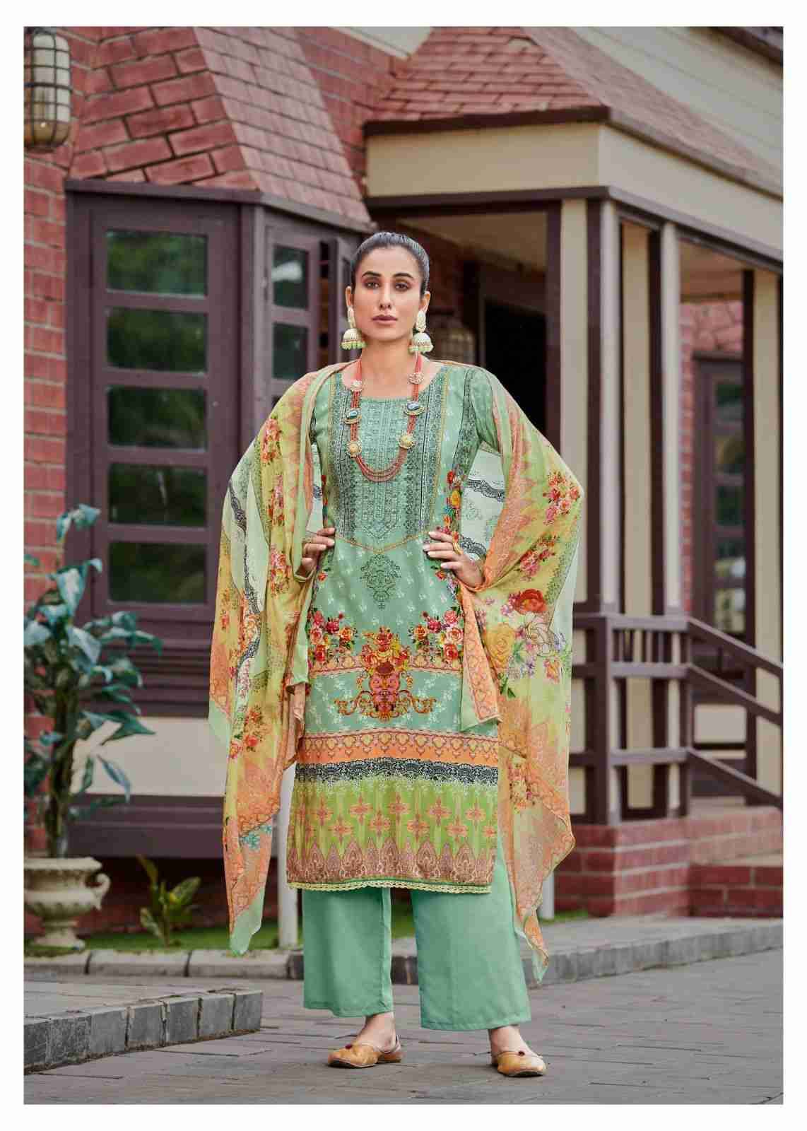 Aza Vol-4 By Hermitage 4001 To 4006 Series Beautiful Festival Suits Stylish Fancy Colorful Casual Wear & Ethnic Wear Pure Viscose Cotton Print Dresses At Wholesale Price