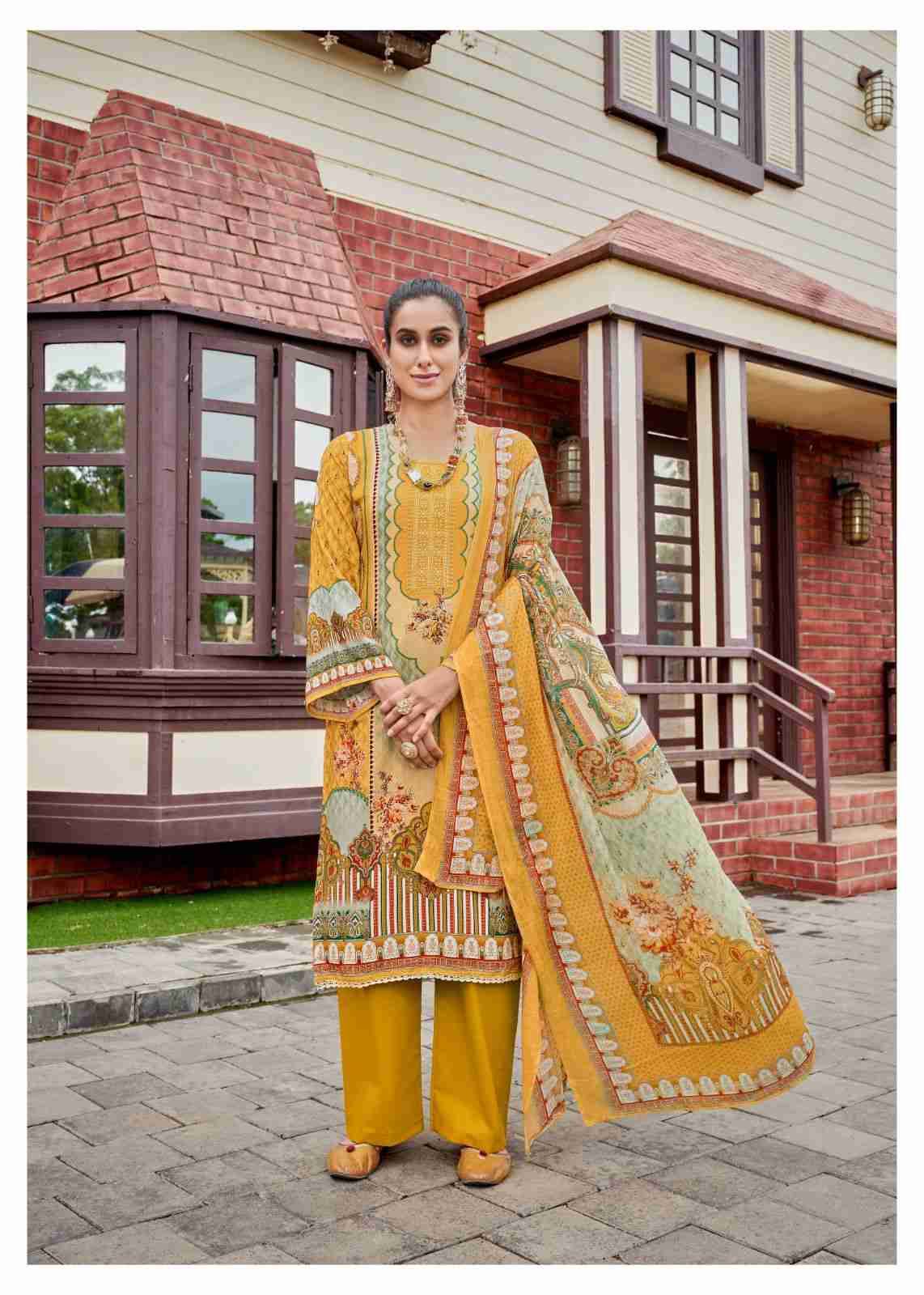 Aza Vol-4 By Hermitage 4001 To 4006 Series Beautiful Festival Suits Stylish Fancy Colorful Casual Wear & Ethnic Wear Pure Viscose Cotton Print Dresses At Wholesale Price