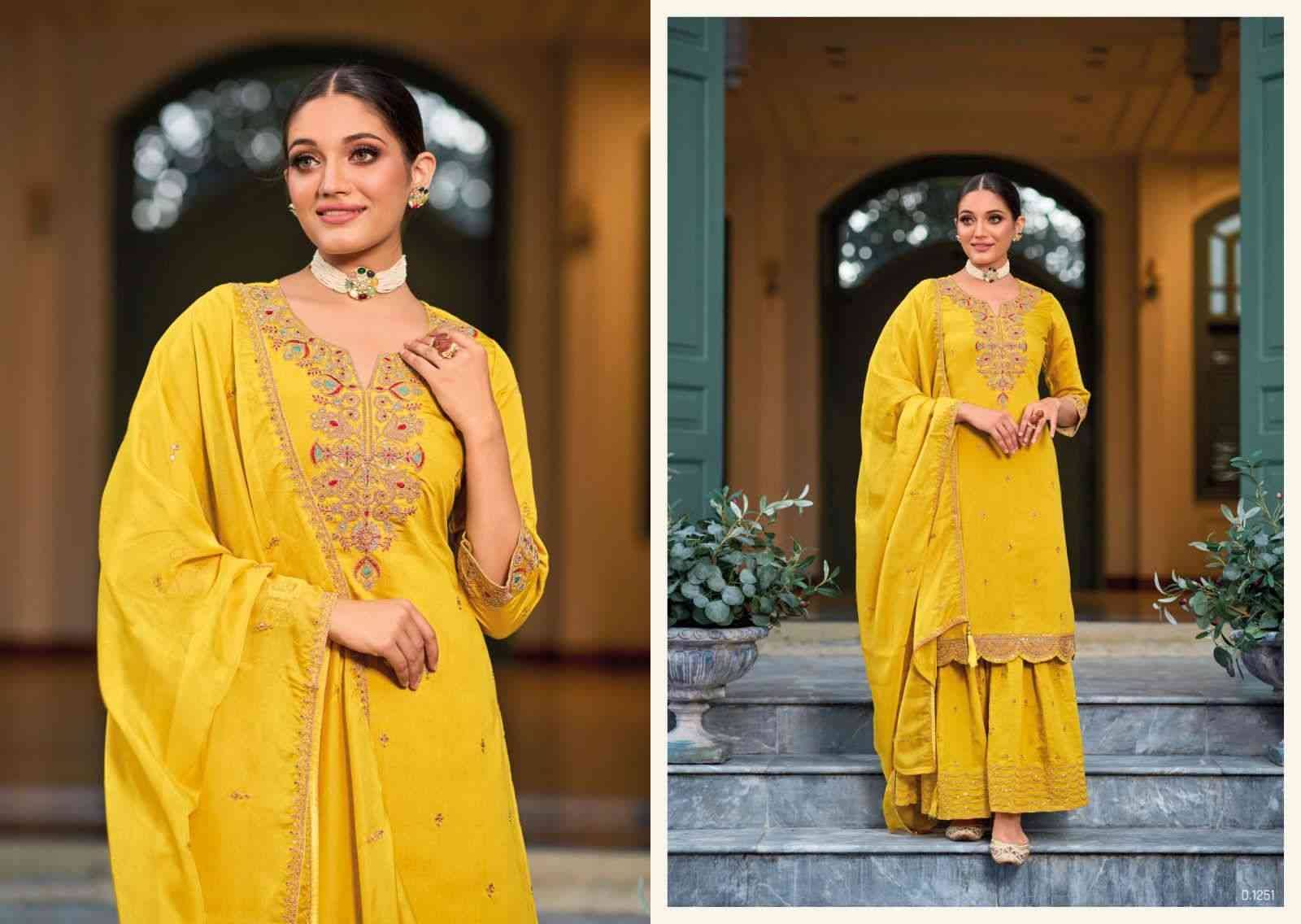 Rutba By Zaveri 1250 To 1251 Series Beautiful Sharara Suits Colorful Stylish Fancy Casual Wear & Ethnic Wear Heavy Silk Embroidery Dresses At Wholesale Price