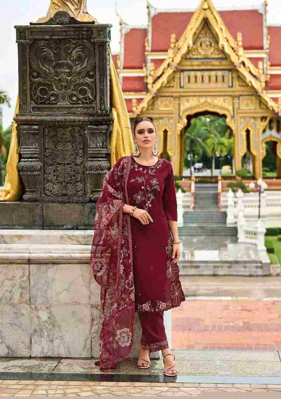 Nazakat Vol-3 By Kailee 42351 To 42355 Series Beautiful Festive Suits Colorful Stylish Fancy Casual Wear & Ethnic Wear Pure Viscose Silk Embroidery Dresses At Wholesale Price