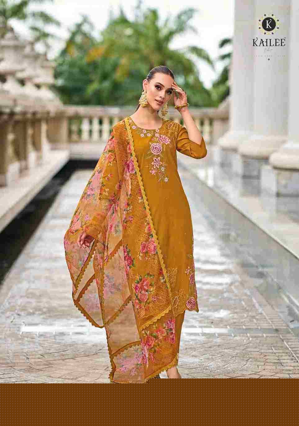 Nazakat Vol-3 By Kailee 42351 To 42355 Series Beautiful Festive Suits Colorful Stylish Fancy Casual Wear & Ethnic Wear Pure Viscose Silk Embroidery Dresses At Wholesale Price