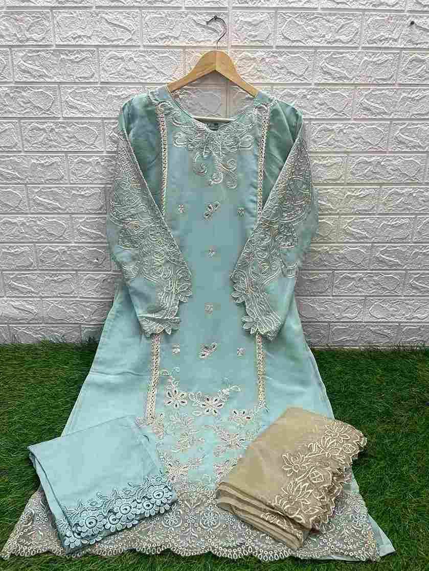 Luxuria Trendz Hit Design 1300 By Luxuria Beautiful Pakistani Suits Colorful Stylish Fancy Casual Wear & Ethnic Wear Faux Georgette With Embroidered Dresses At Wholesale Price