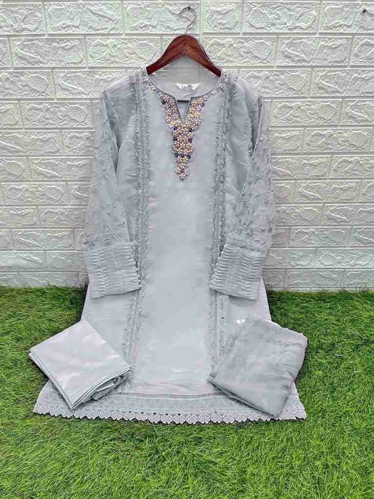 Luxuria Trendz 1258 Colours By Luxuria 1258-A To 1258-D Series Beautiful Pakistani Suits Colorful Stylish Fancy Casual Wear & Ethnic Wear Organza Embroidered Dresses At Wholesale Price