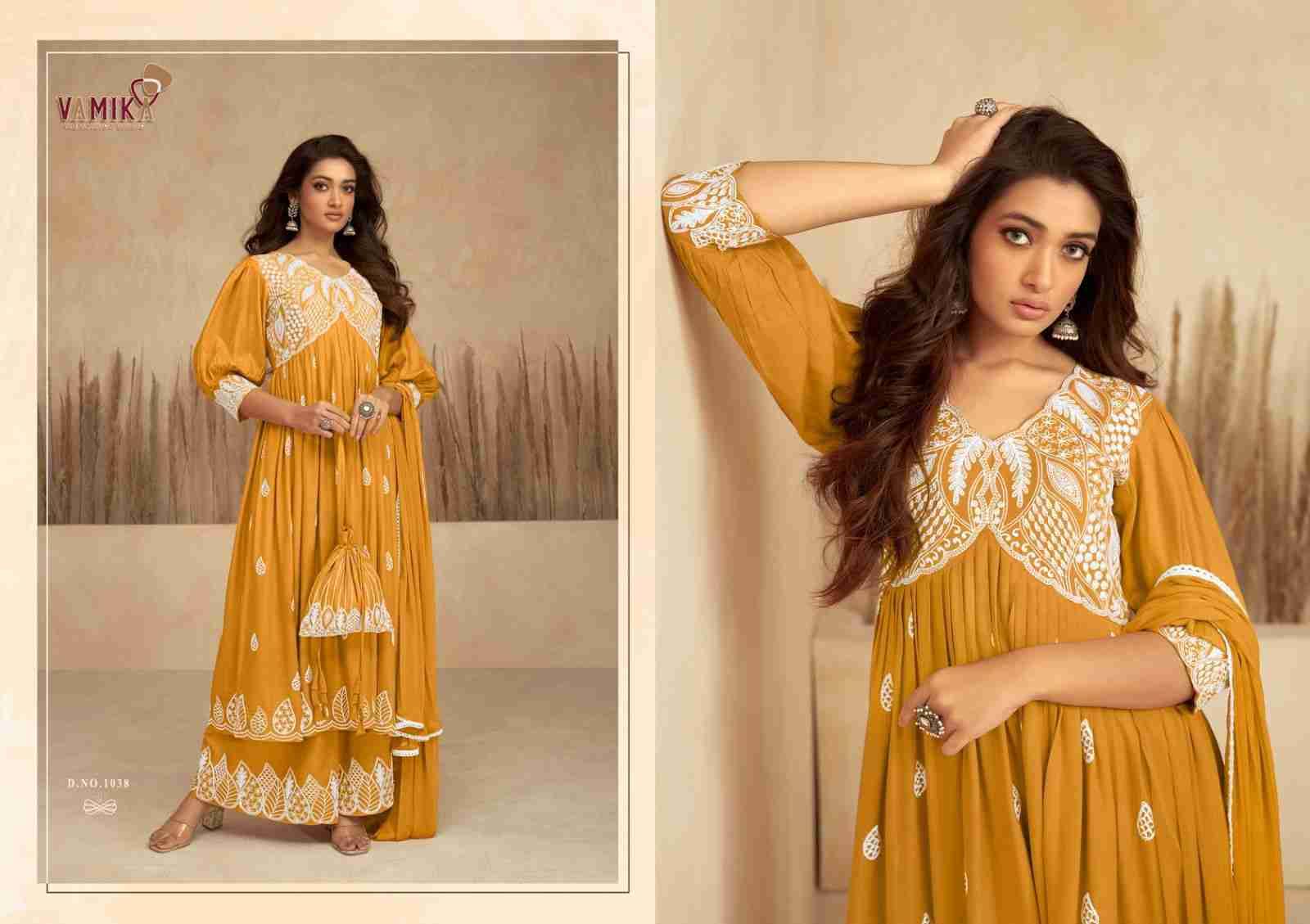 Lakhnavi Vol-7 By Vamika 1037 To 1042 Series Beautiful Stylish Sharara Suits Fancy Colorful Casual Wear & Ethnic Wear & Ready To Wear Pure Rayon Printed Dresses At Wholesale Price