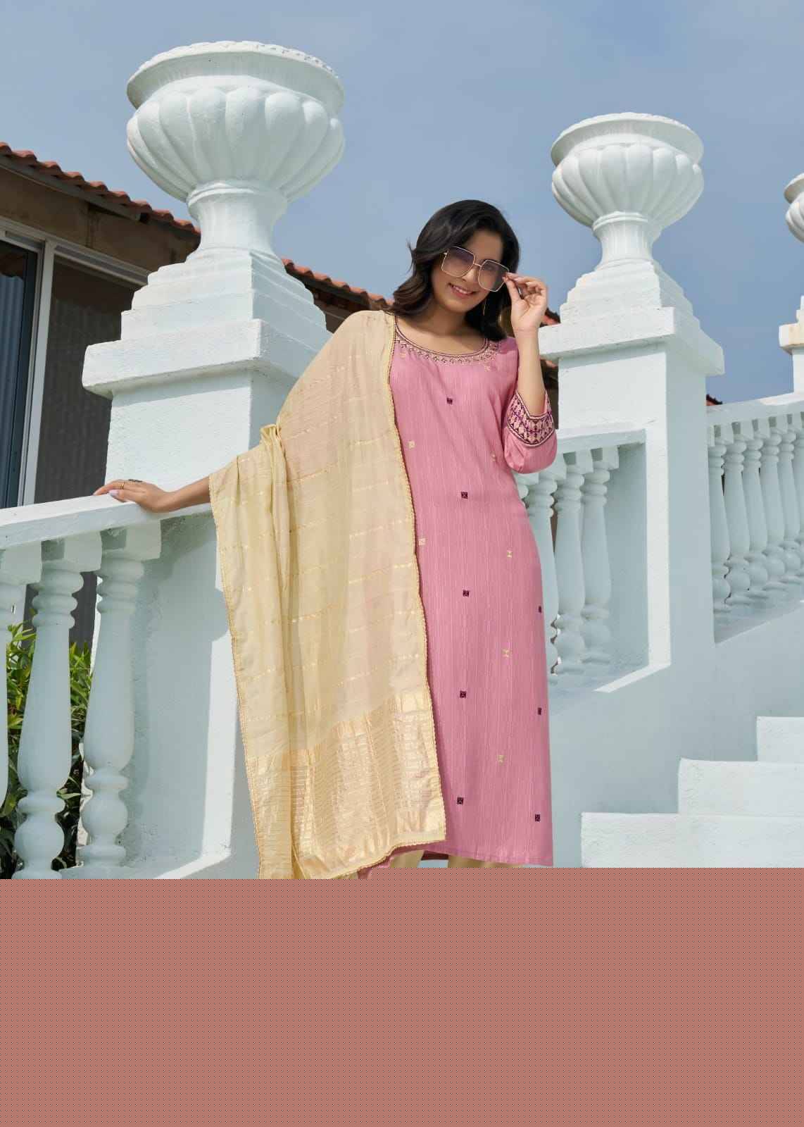 Ekaya By Wanna 1001 To 1007 Series Beautiful Stylish Festive Suits Fancy Colorful Casual Wear & Ethnic Wear & Ready To Wear Pure Viscose Embroidered Dresses At Wholesale Price
