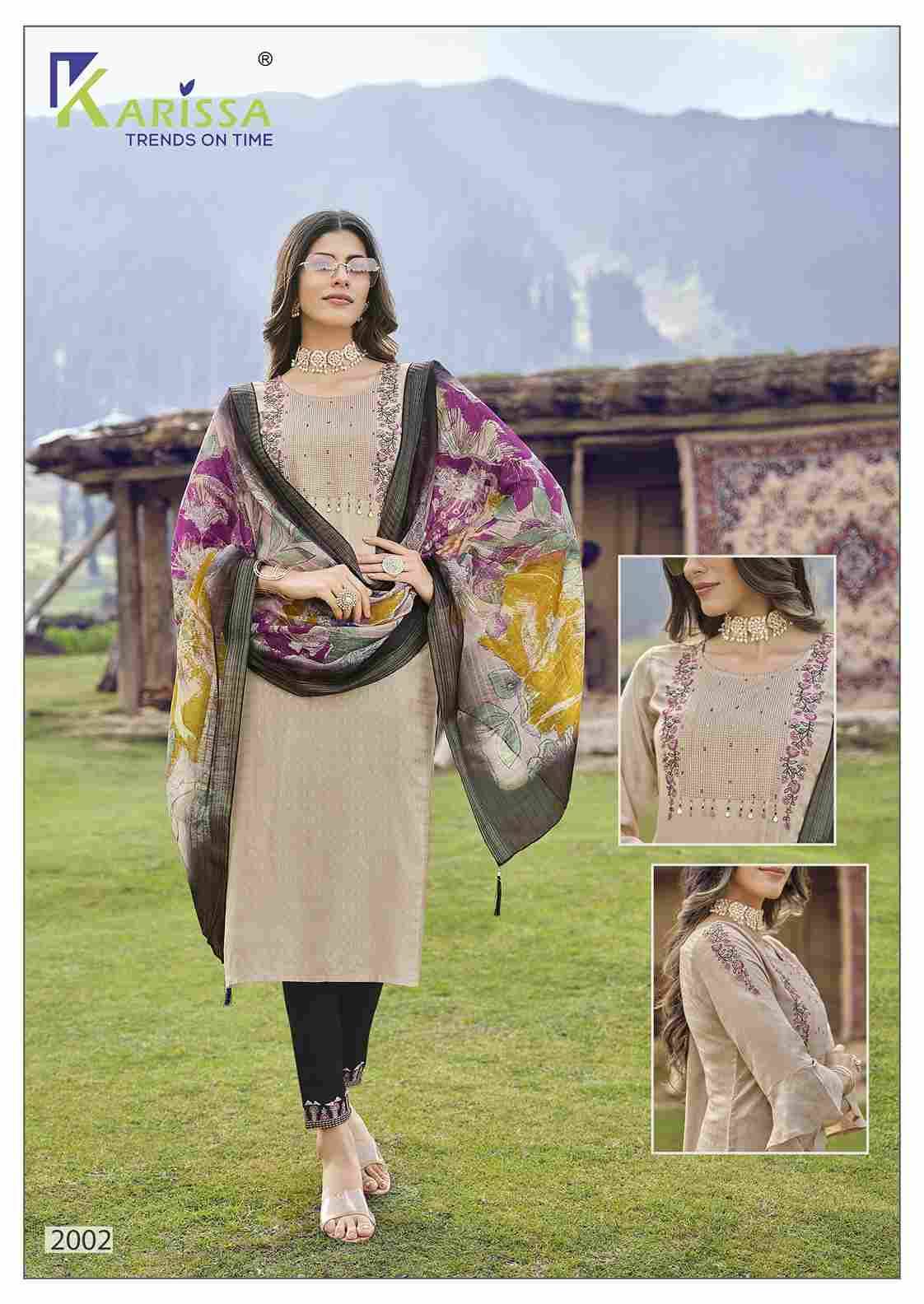 Hazel By Karissa 2001 To 2006 Series Beautiful Stylish Festive Suits Fancy Colorful Casual Wear & Ethnic Wear & Ready To Wear Pure Cotton With Embroidery Dresses At Wholesale Price