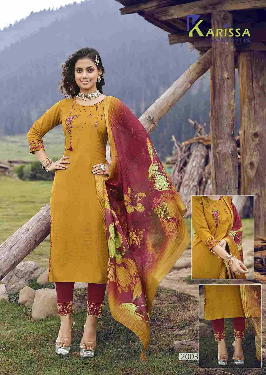 Hazel By Karissa 2001 To 2006 Series Beautiful Stylish Festive Suits Fancy Colorful Casual Wear & Ethnic Wear & Ready To Wear Pure Cotton With Embroidery Dresses At Wholesale Price