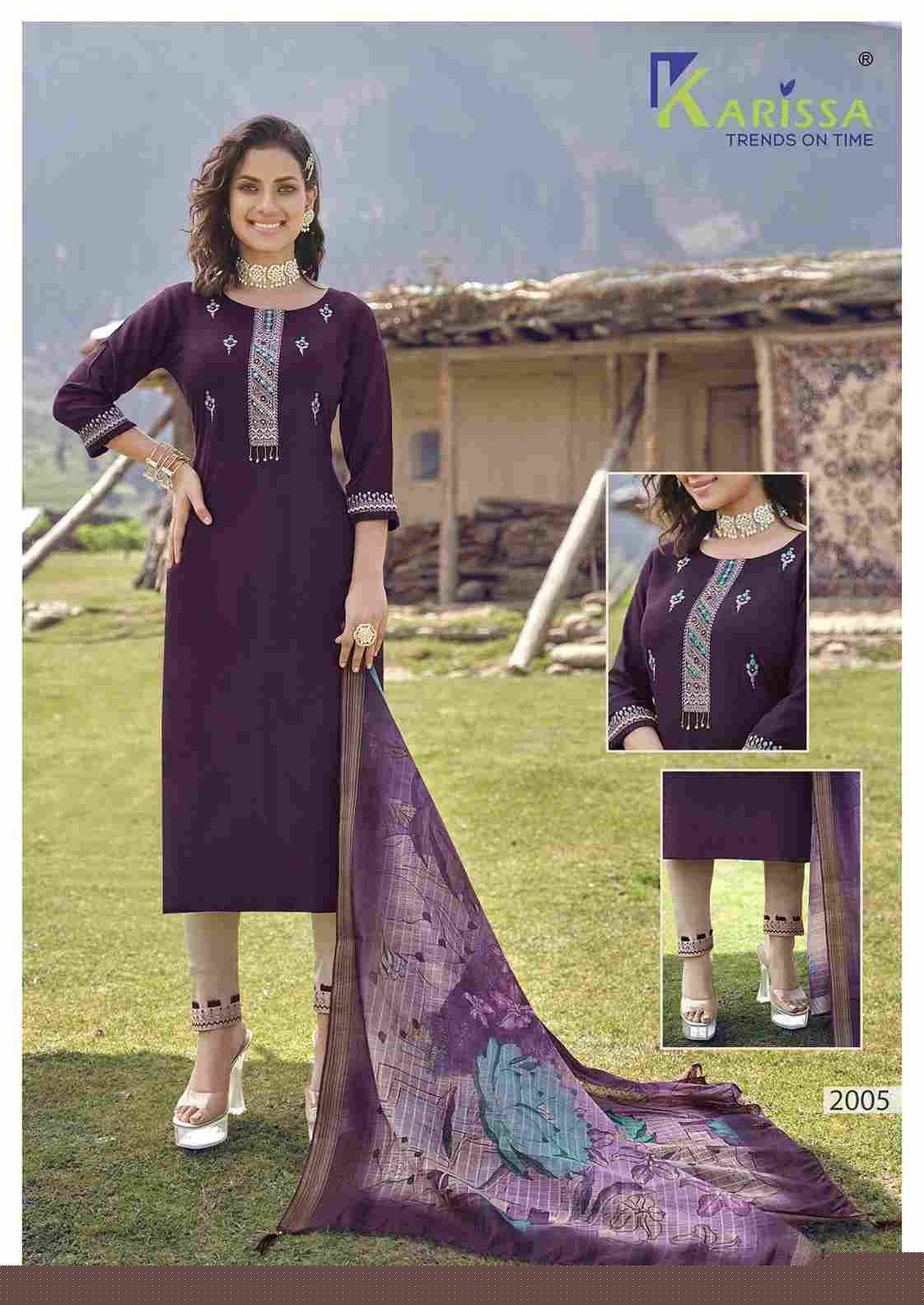 Hazel By Karissa 2001 To 2006 Series Beautiful Stylish Festive Suits Fancy Colorful Casual Wear & Ethnic Wear & Ready To Wear Pure Cotton With Embroidery Dresses At Wholesale Price