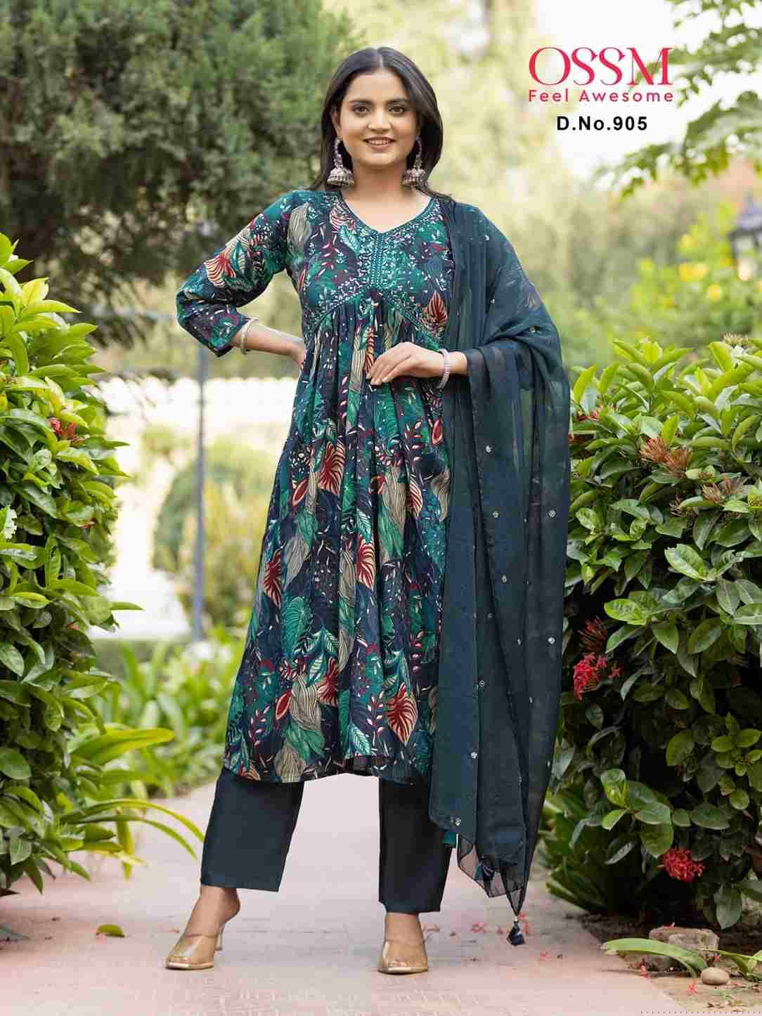 Resham Vol-9 By Ossm 901 To 906 Series Beautiful Stylish Festive Suits Fancy Colorful Casual Wear & Ethnic Wear & Ready To Wear Modal Chanderi Print Dresses At Wholesale Price