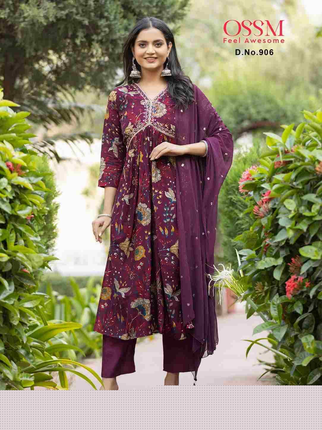Resham Vol-9 By Ossm 901 To 906 Series Beautiful Stylish Festive Suits Fancy Colorful Casual Wear & Ethnic Wear & Ready To Wear Modal Chanderi Print Dresses At Wholesale Price