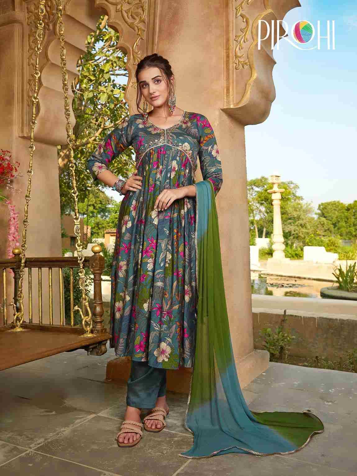 Heeriye Vol-2 By Pirohi 1001 To 1004 Series Festive Suits Beautiful Fancy Colorful Stylish Party Wear & Occasional Wear Muslin Print Dresses At Wholesale Price