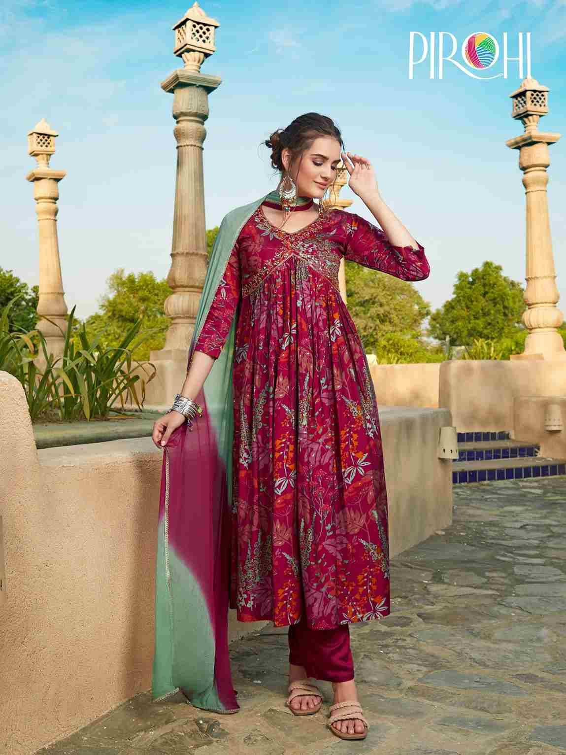 Heeriye Vol-2 By Pirohi 1001 To 1004 Series Festive Suits Beautiful Fancy Colorful Stylish Party Wear & Occasional Wear Muslin Print Dresses At Wholesale Price
