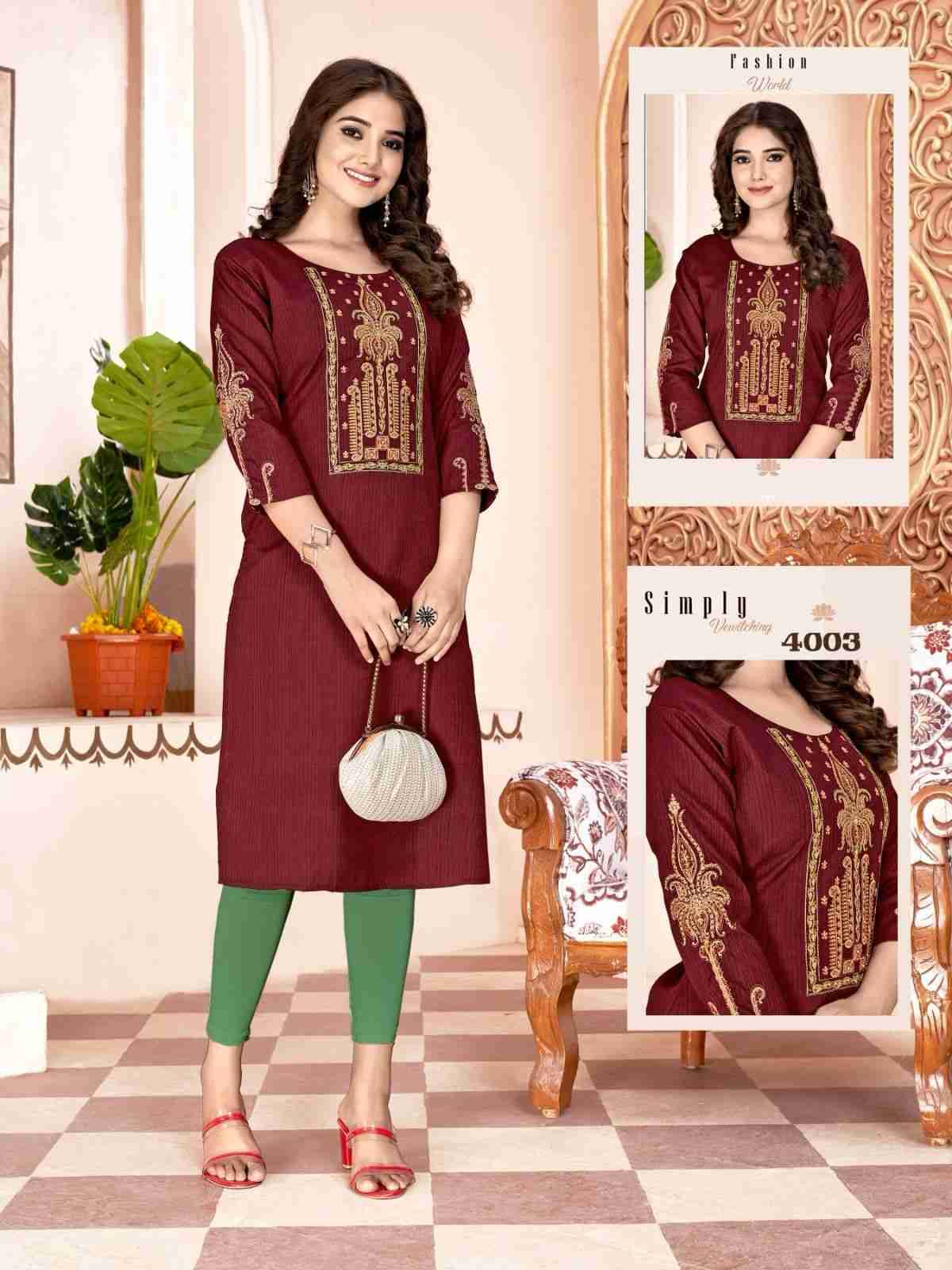 Kit Kat Vol-4 By Colourpix 4001 To 4006 Series Designer Stylish Fancy Colorful Beautiful Party Wear & Ethnic Wear Collection Rayon Embroidered Kurtis At Wholesale Price