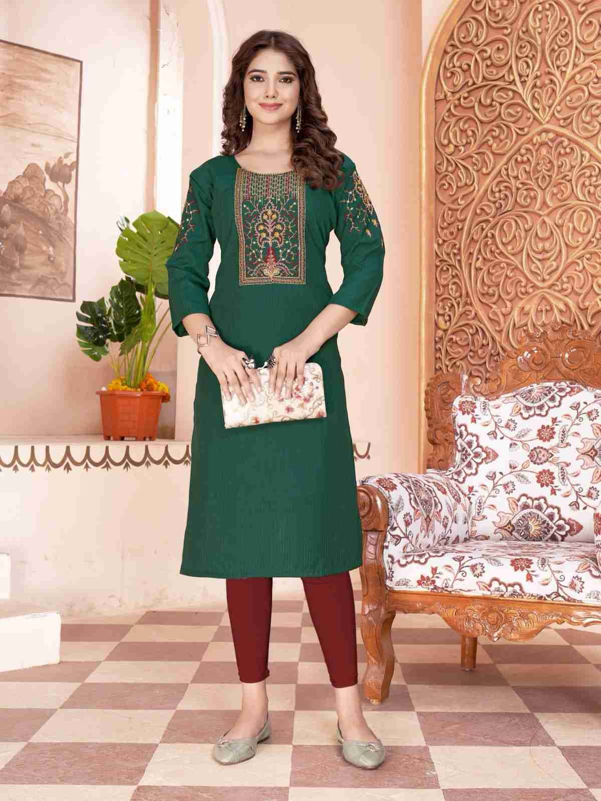 Kit Kat Vol-4 By Colourpix 4001 To 4006 Series Designer Stylish Fancy Colorful Beautiful Party Wear & Ethnic Wear Collection Rayon Embroidered Kurtis At Wholesale Price