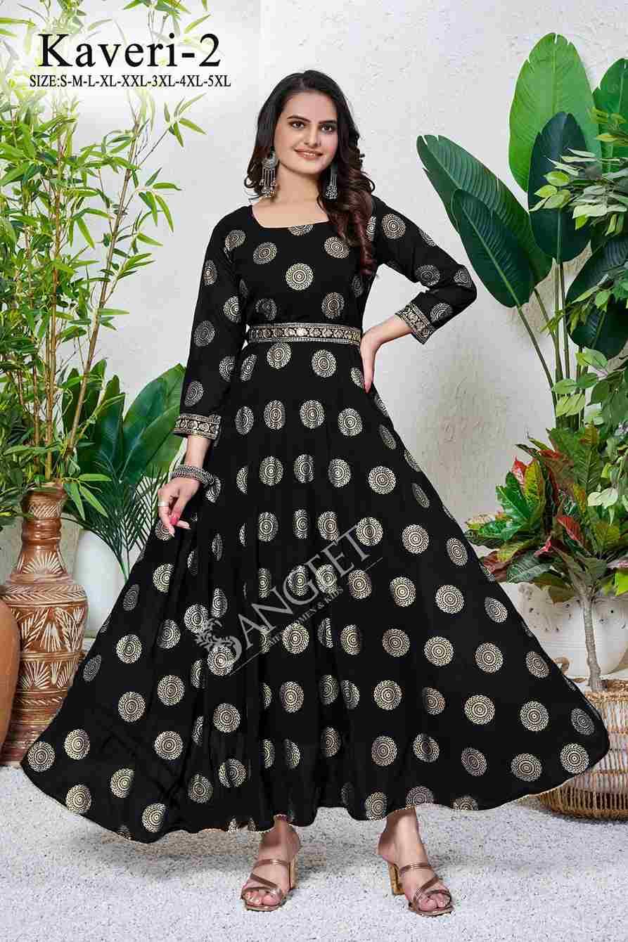 Kaveri Vol-2 By Fashid Wholesale 1001 To 1006 Series Beautiful Stylish Fancy Colorful Casual Wear & Ethnic Wear Faux Georgette Digital Print Gowns At Wholesale Price