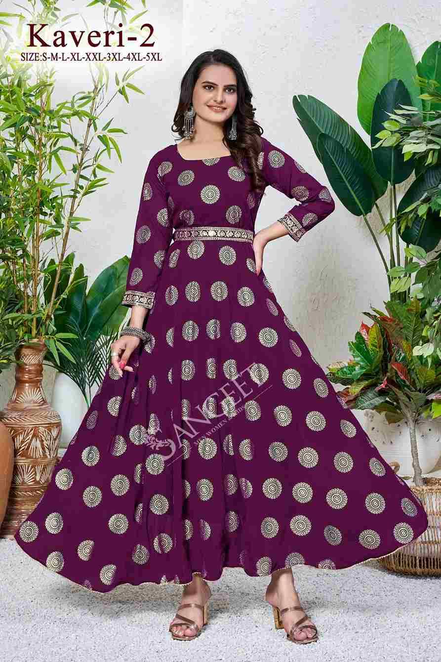 Kaveri Vol-2 By Fashid Wholesale 1001 To 1006 Series Beautiful Stylish Fancy Colorful Casual Wear & Ethnic Wear Faux Georgette Digital Print Gowns At Wholesale Price