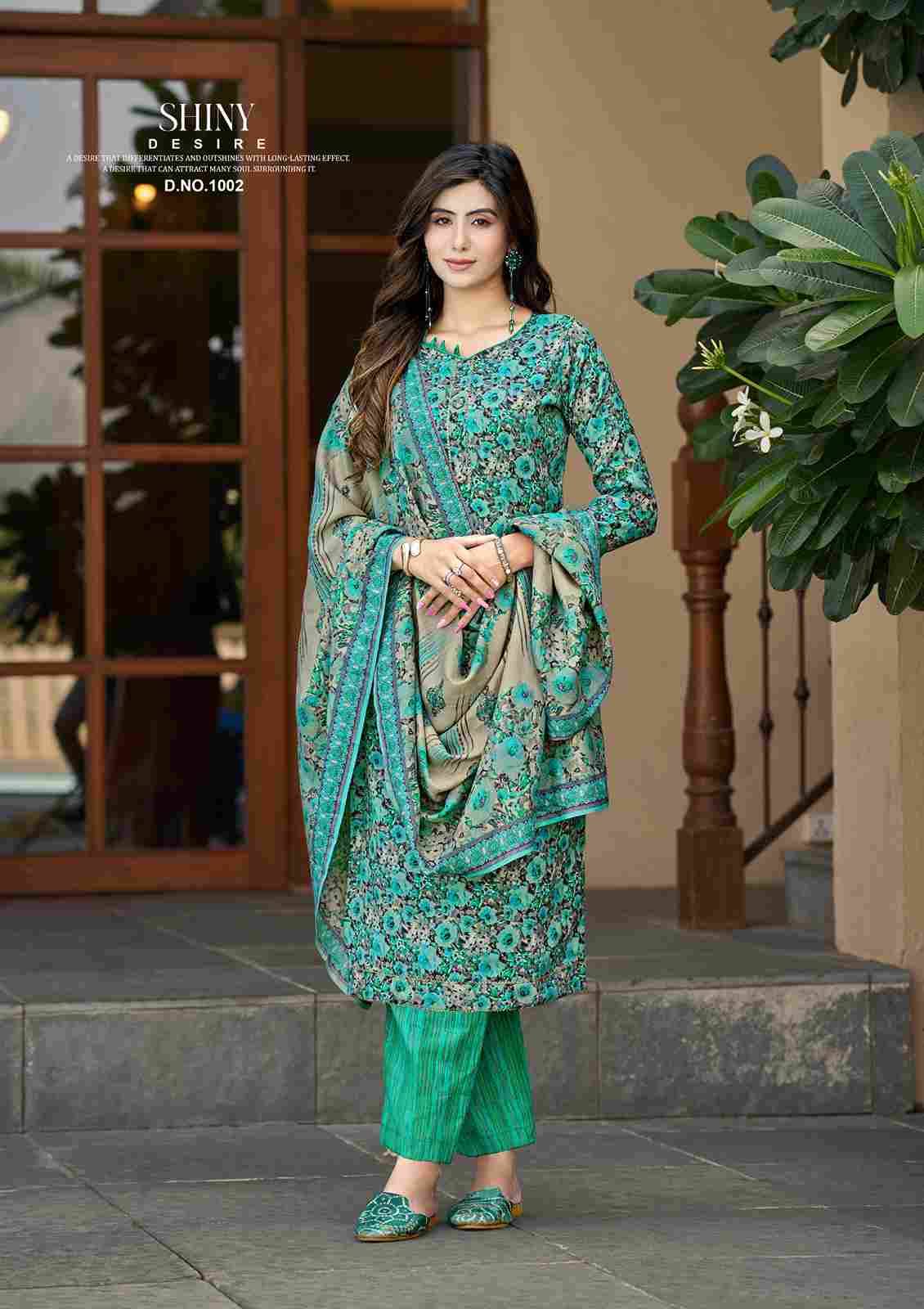 Jasmine By Roli Moli 1001 To 1008 Series Beautiful Festive Suits Colorful Stylish Fancy Casual Wear & Ethnic Wear Pure Pashmina Print Dresses At Wholesale Price