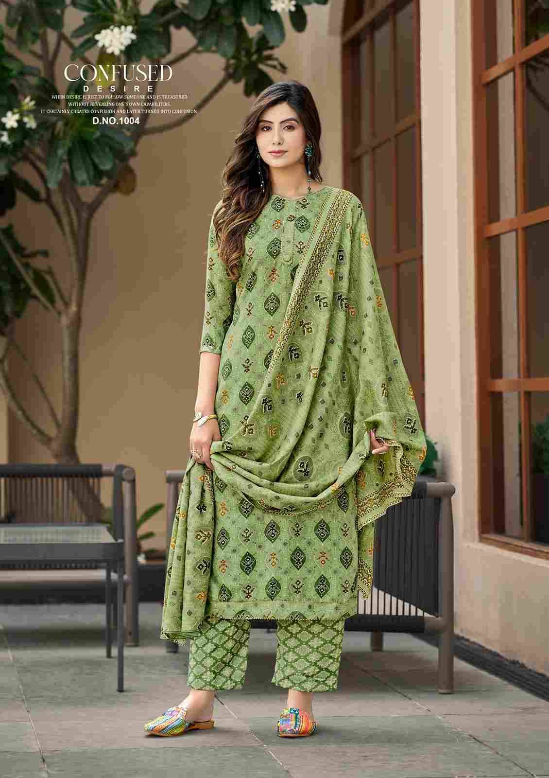 Jasmine By Roli Moli 1001 To 1008 Series Beautiful Festive Suits Colorful Stylish Fancy Casual Wear & Ethnic Wear Pure Pashmina Print Dresses At Wholesale Price
