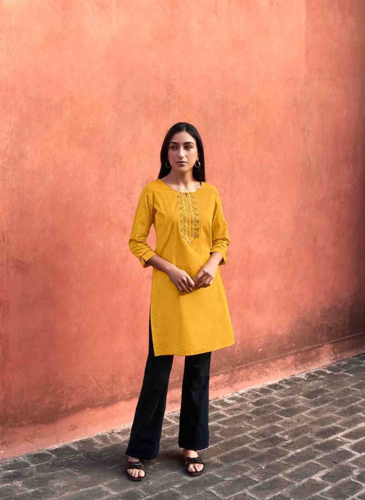 Tulip Vol-3 By Four Buttons 3131 To 3137 Series Designer Stylish Fancy Colorful Beautiful Party Wear & Ethnic Wear Collection Heavy Cotton Embroidered Kurtis At Wholesale Price