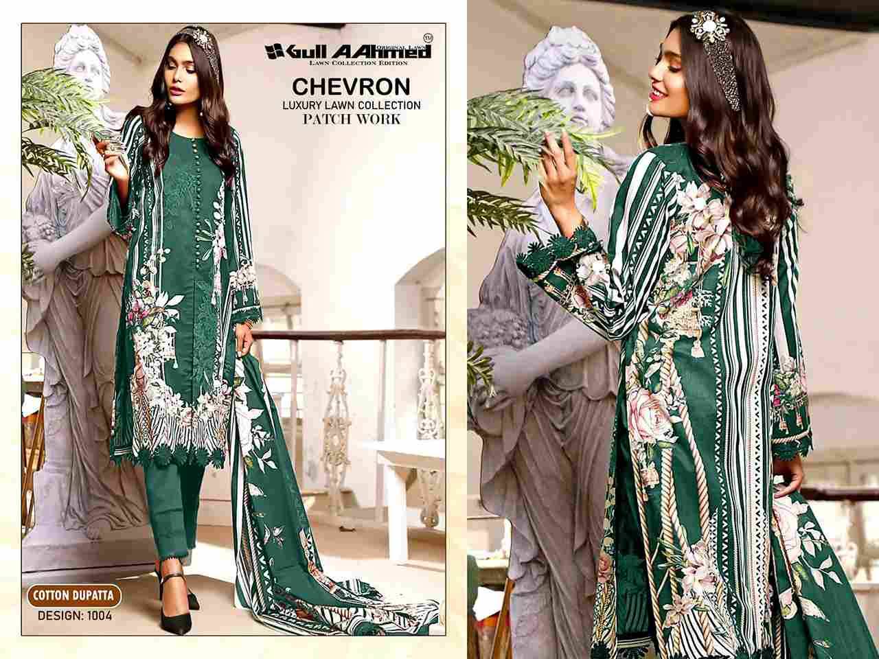 Chevron By Gull Aahmed 1001 To 1004 Series Beautiful Festive Suits Stylish Fancy Colorful Casual Wear & Ethnic Wear Pure Cotton Print Embroidered Dresses At Wholesale Price