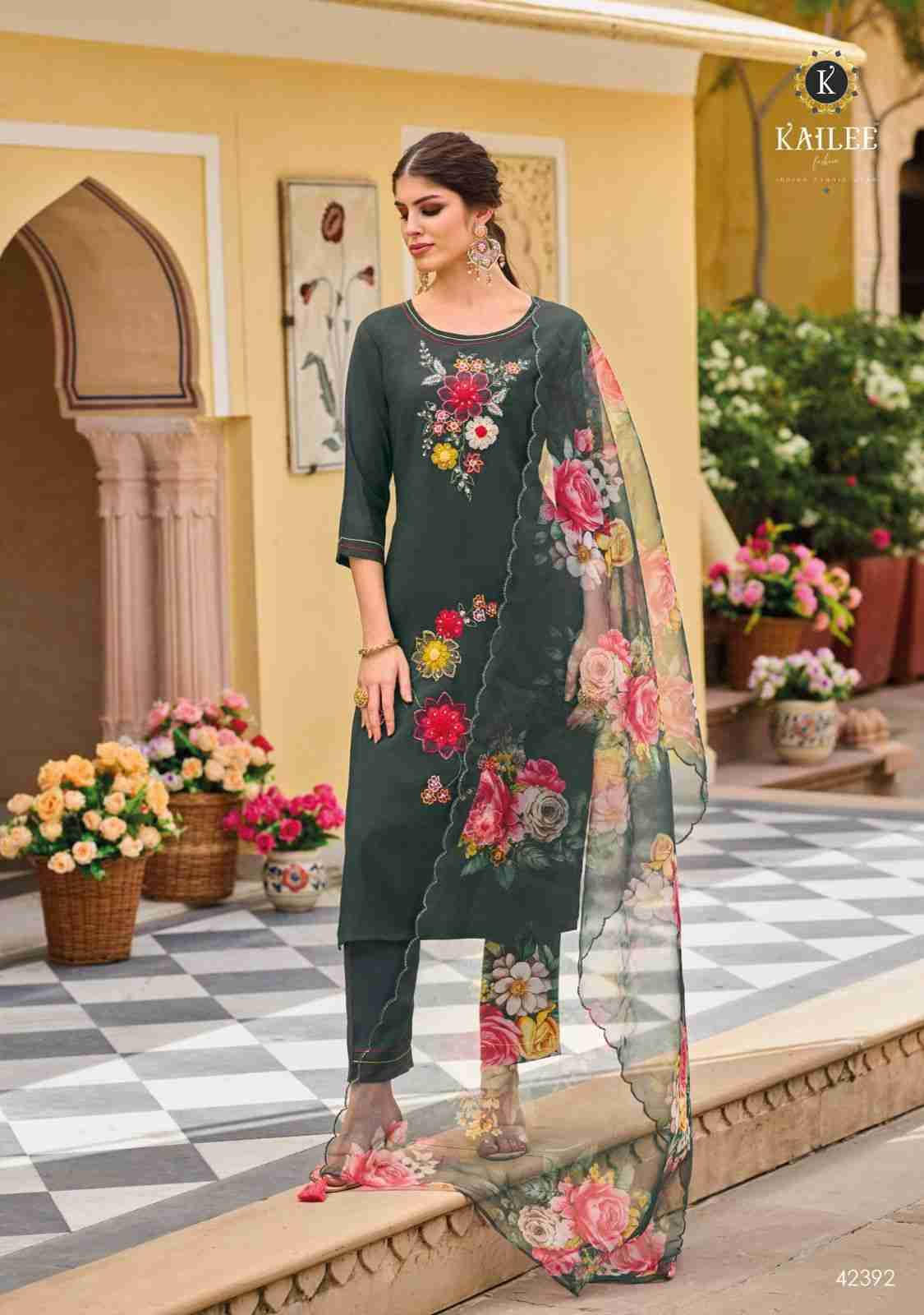 Shehnaaz By Kailee 42391 To 42396 Series Beautiful Festive Suits Colorful Stylish Fancy Casual Wear & Ethnic Wear Viscose Silk Embroidery Dresses At Wholesale Price