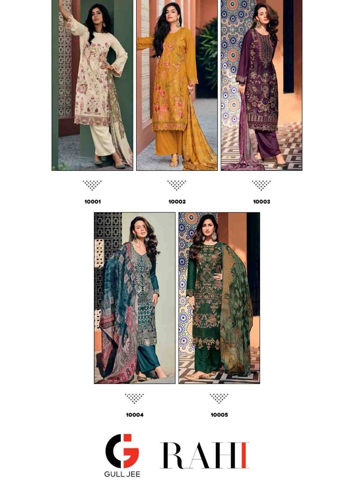 Rahi By Gull Jee 10001 To 10005 Series Beautiful Pakistani Suits Colorful Stylish Fancy Casual Wear & Ethnic Wear Viscose Pashmina Embroidered Dresses At Wholesale Price