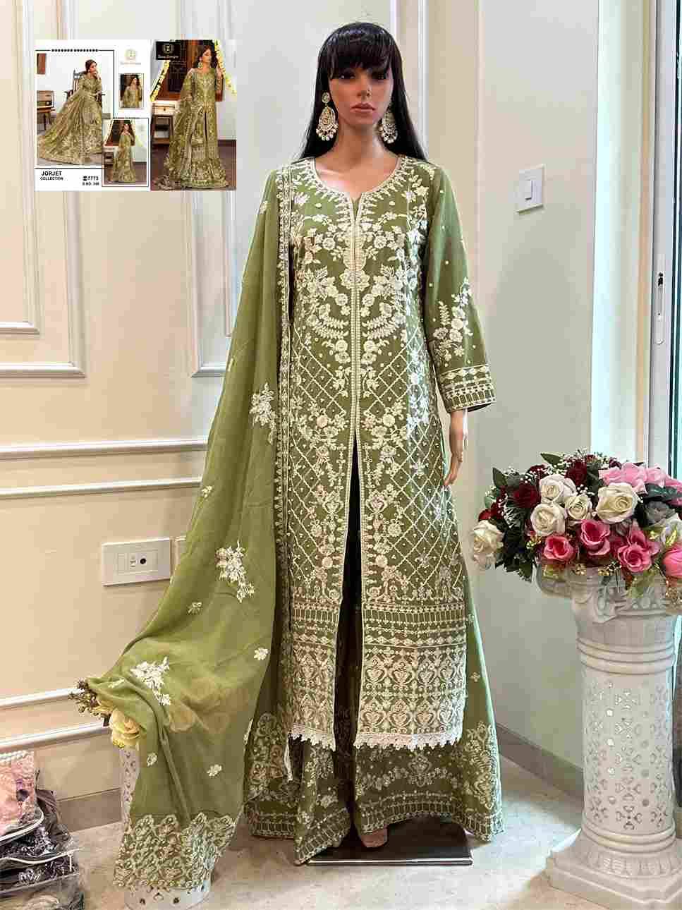 Ziaaz Designs Hit Design 356 By Ziaaz Designs Beautiful Stylish Pakistani Suits Fancy Colorful Casual Wear & Ethnic Wear & Ready To Wear Georgette Embroidery Dresses At Wholesale Price